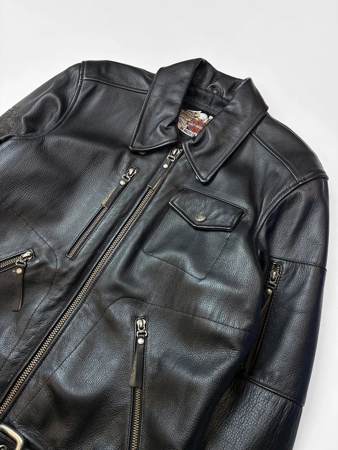 할리데이비슨 00s 오리지널 소가죽 라이더 자켓 PN5450 상품이미지4