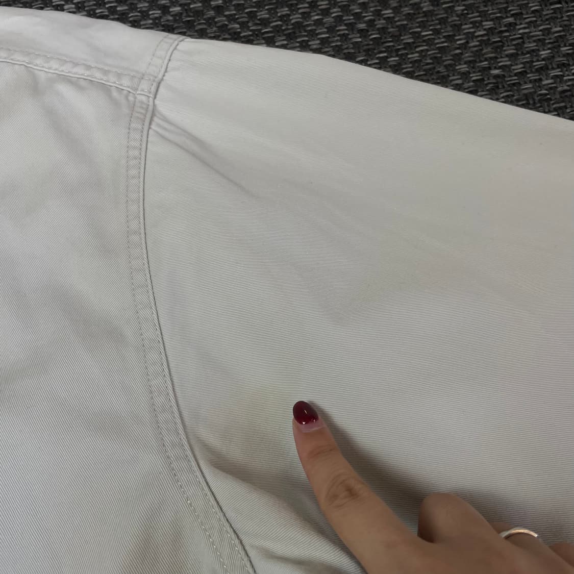 에디바우어 아이보리 코튼 워크 자켓 M 상품이미지6