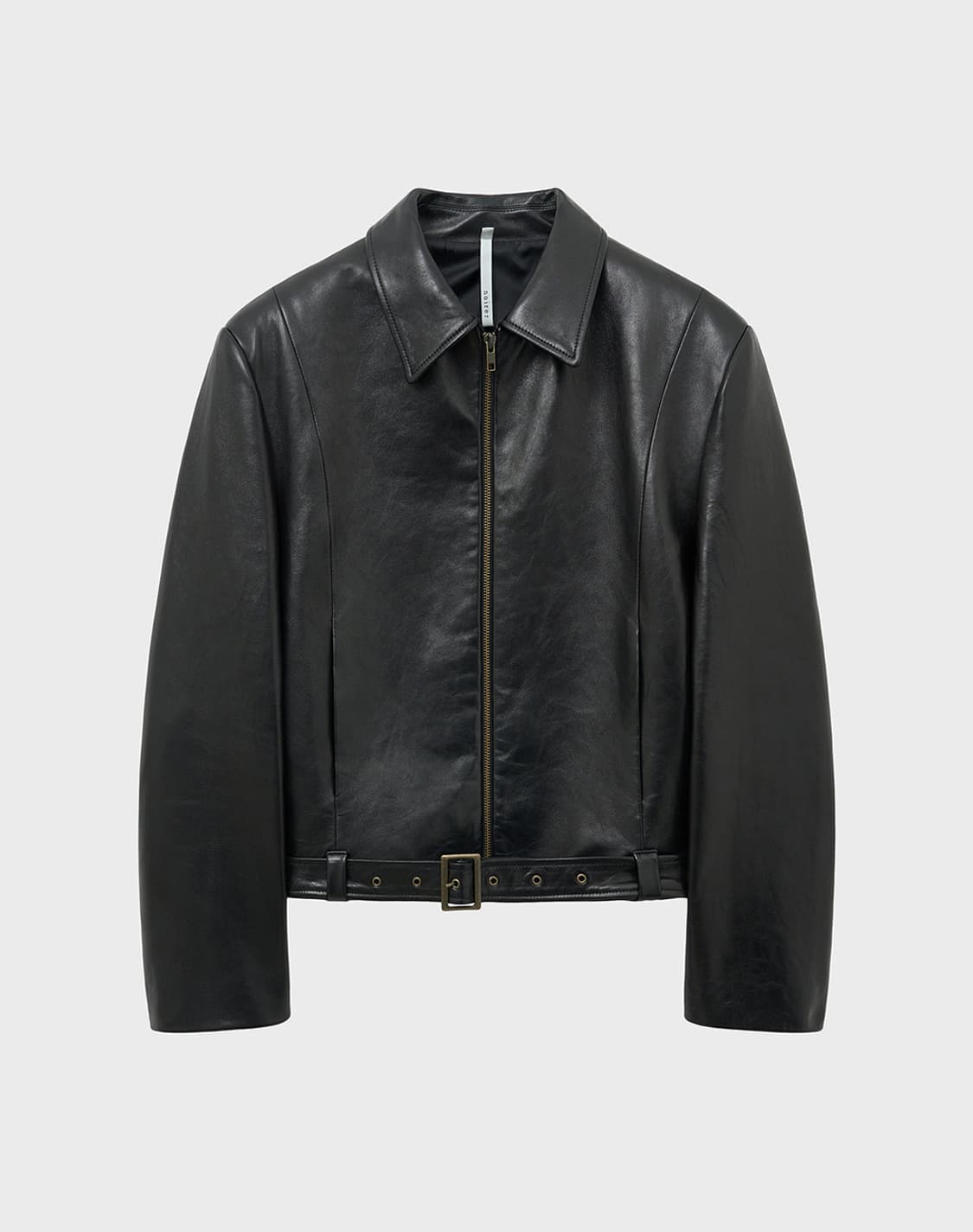 노이어 램스 레더 벨티드 크롭자켓 52사이즈 팝니다 상품이미지3