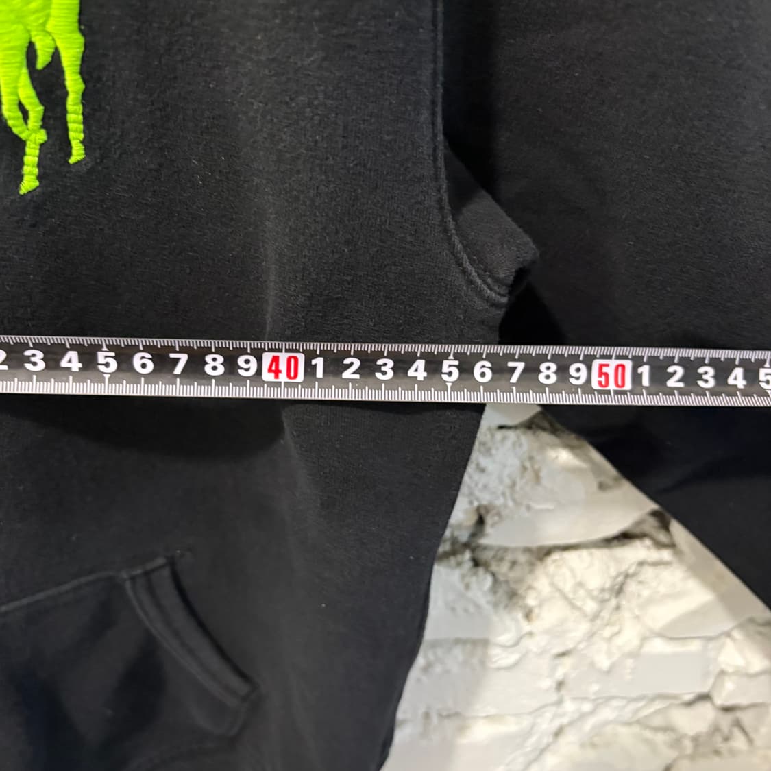 폴로 빅포니 3 블랙 후드티셔츠 상품이미지5