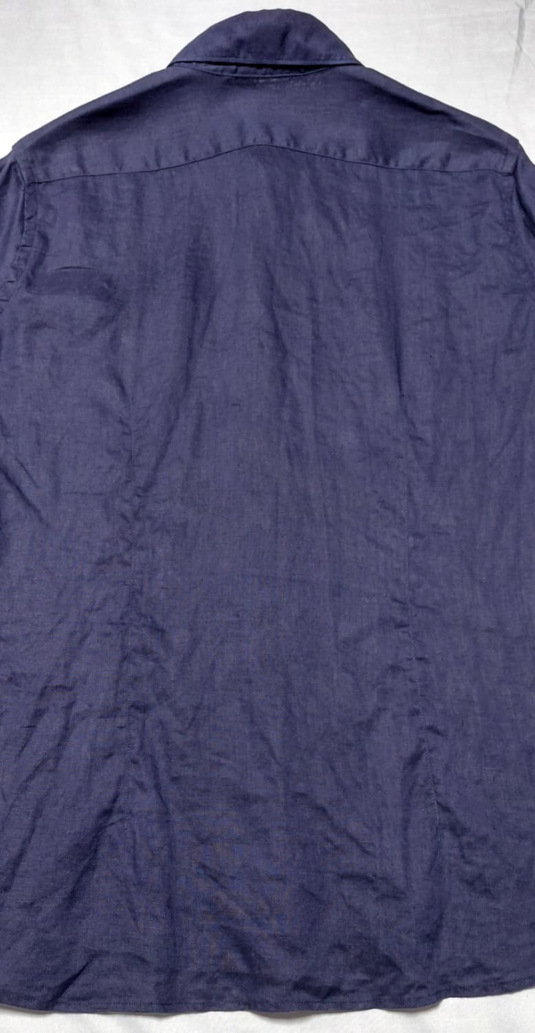 PAZZO 파조 천연 린넨 100% 셔츠 (네이비 / 48사이즈) 상품이미지8