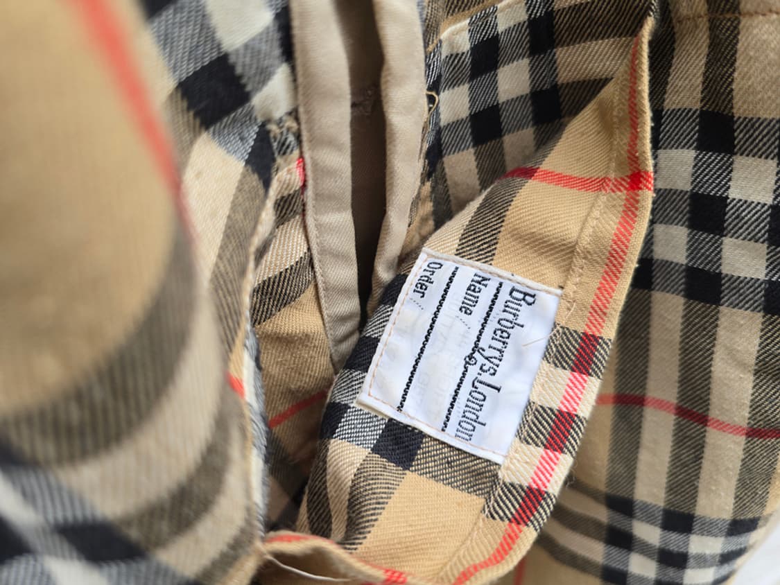 90s 버버리 싱글 코트 (made in england) 상품이미지8