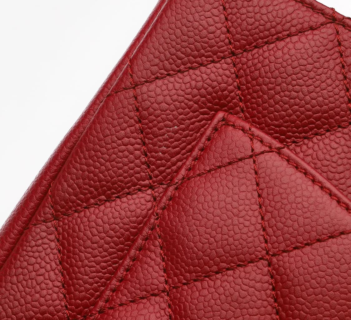 [S급] 샤넬 그랜드 샤핑 그레인드 카프스킨 실버 체인 판매합니다!!! 상품이미지8