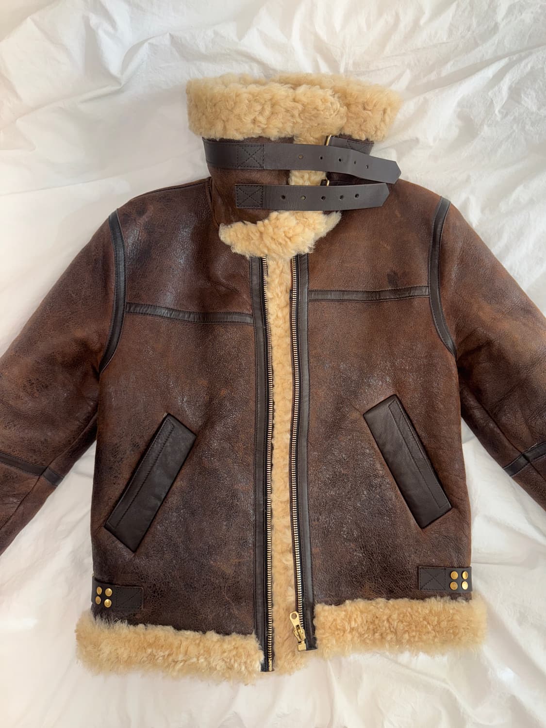 산드로 양가죽 무스탕 상품이미지2