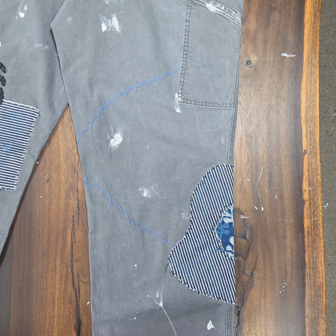 S.O/ 자수, 패치워크 커스텀 팬츠 상품이미지8