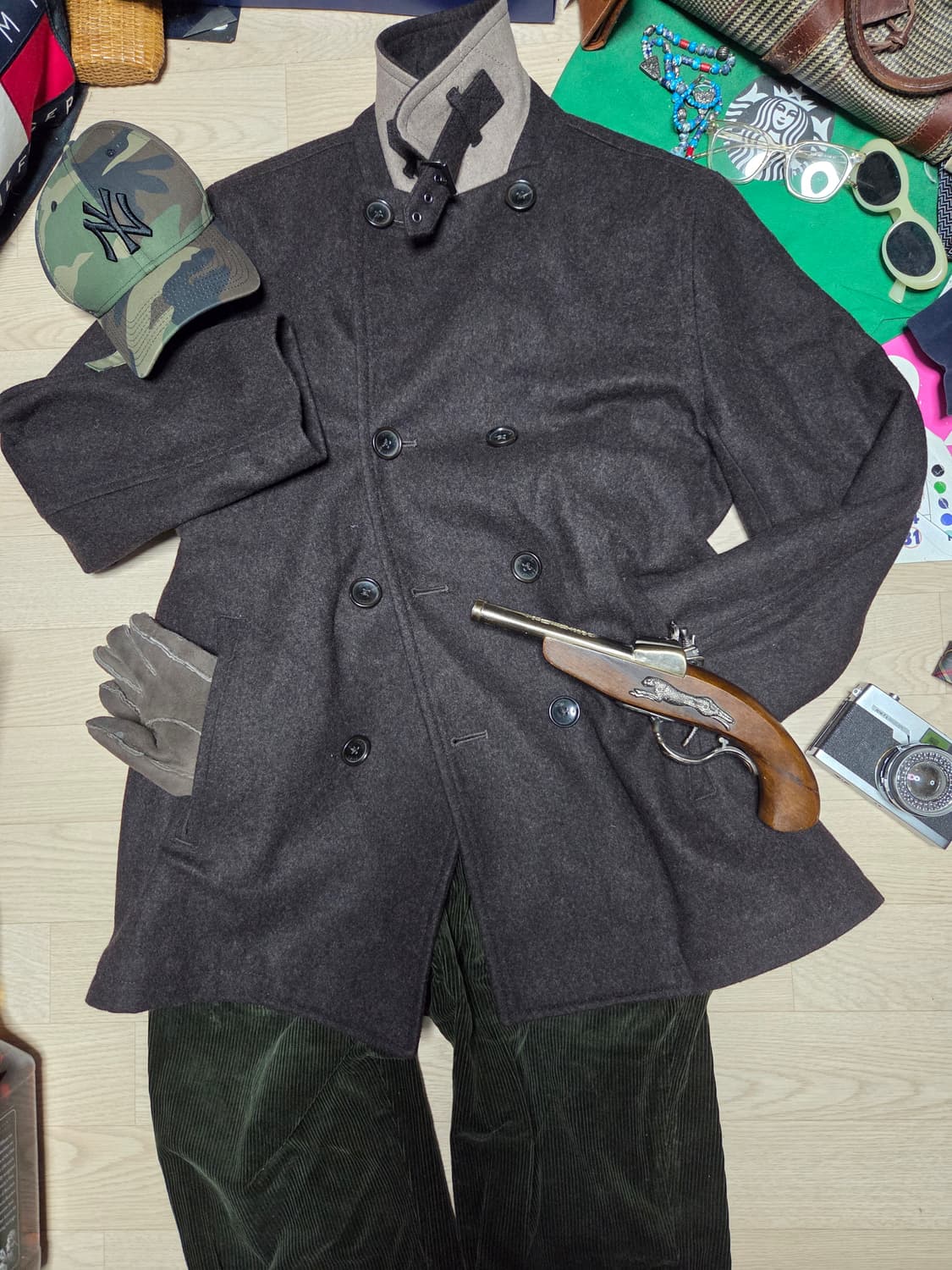 MICHAEL KORS 울코트 더블 브레스티드 코트 피코트 상품이미지5