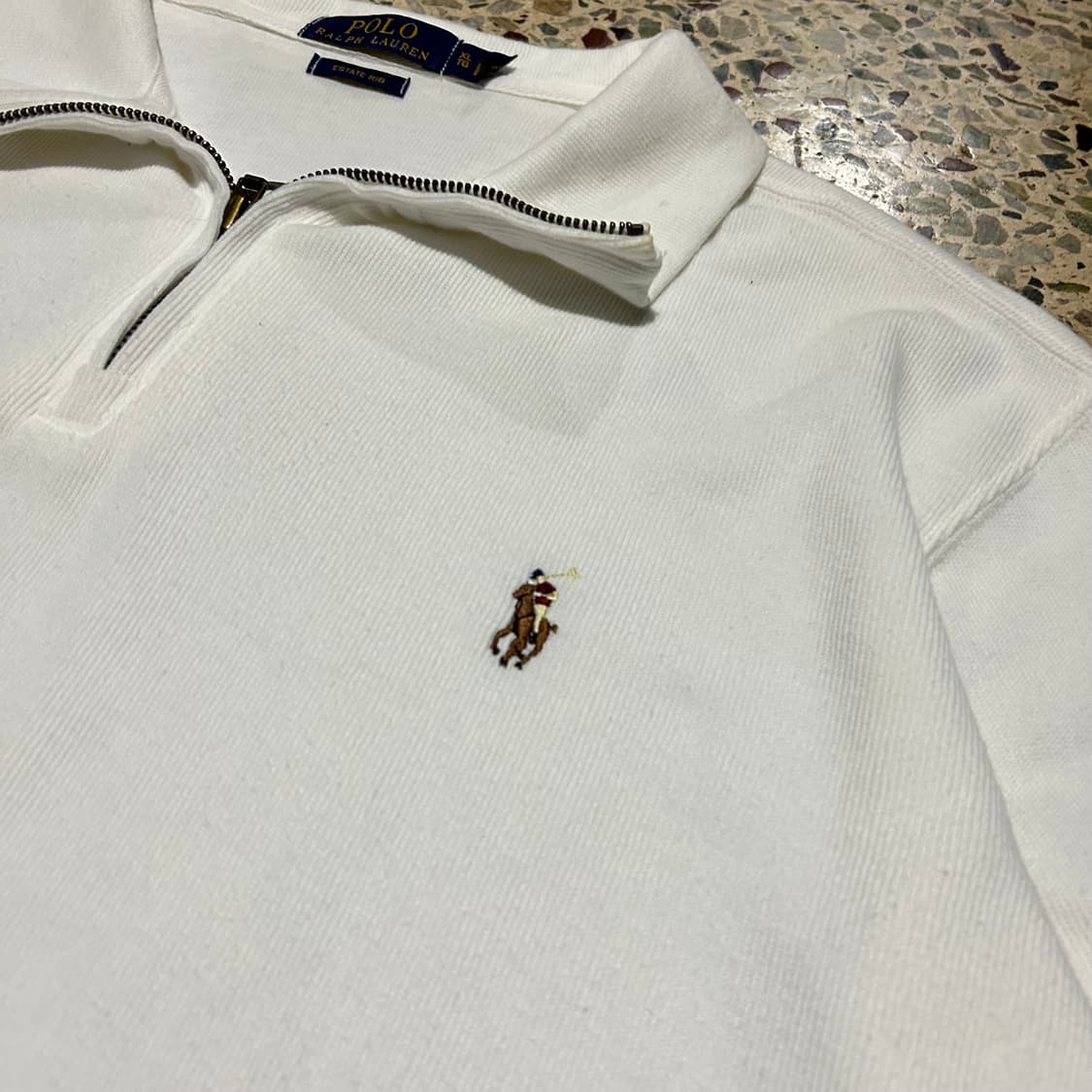 폴로 랄프로렌(POLO RalphLauren)화이트 반집업 니트 상품이미지6