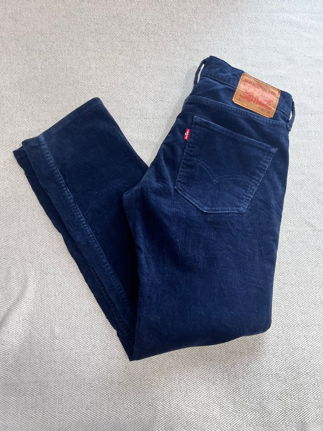 리바이스 511 레드탭 네이비 코듀로이 팬츠 바지 32인치 상품이미지2