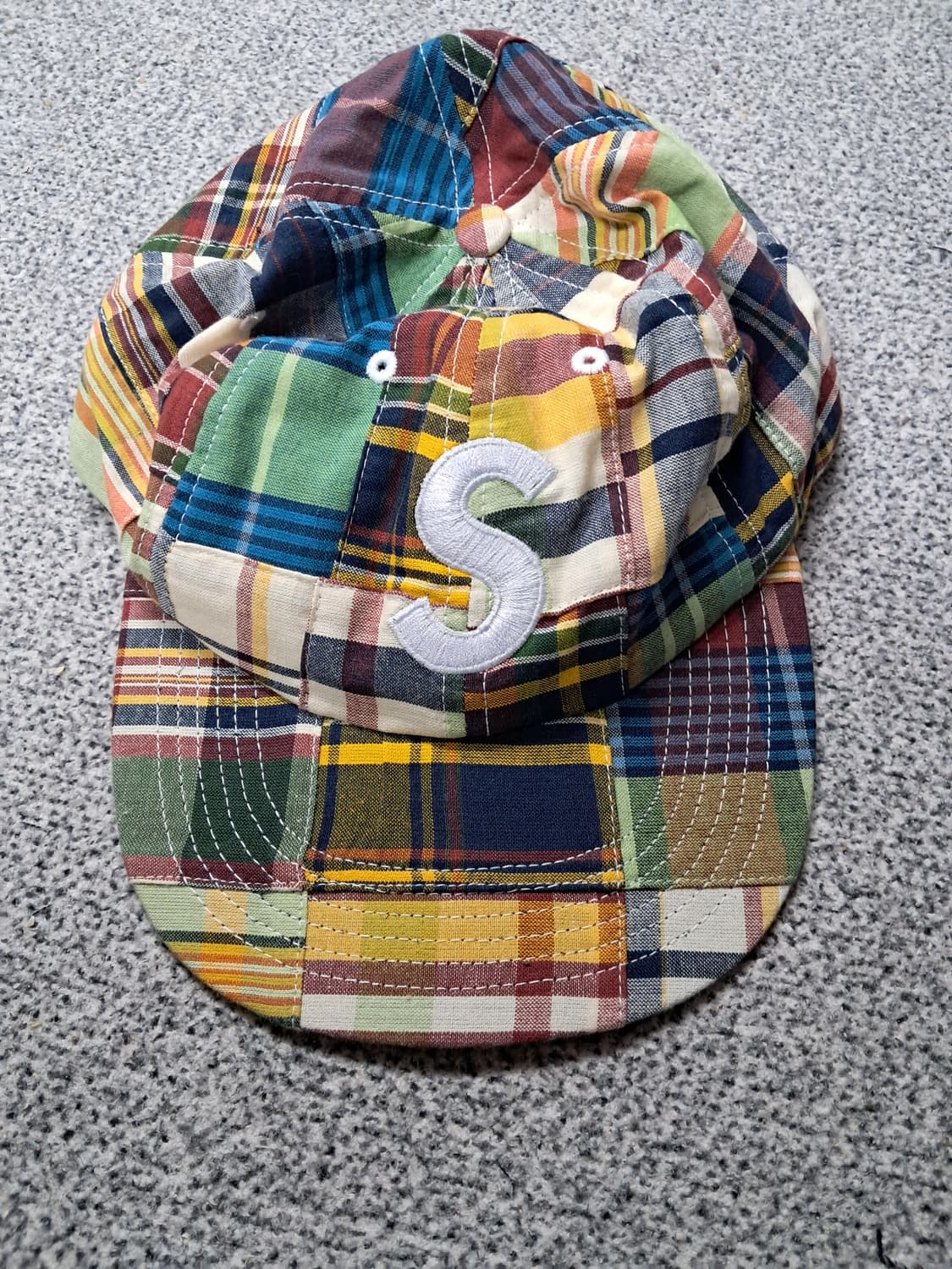 Supreme Patchwork Madras S Logo 6-Panel 상품이미지1