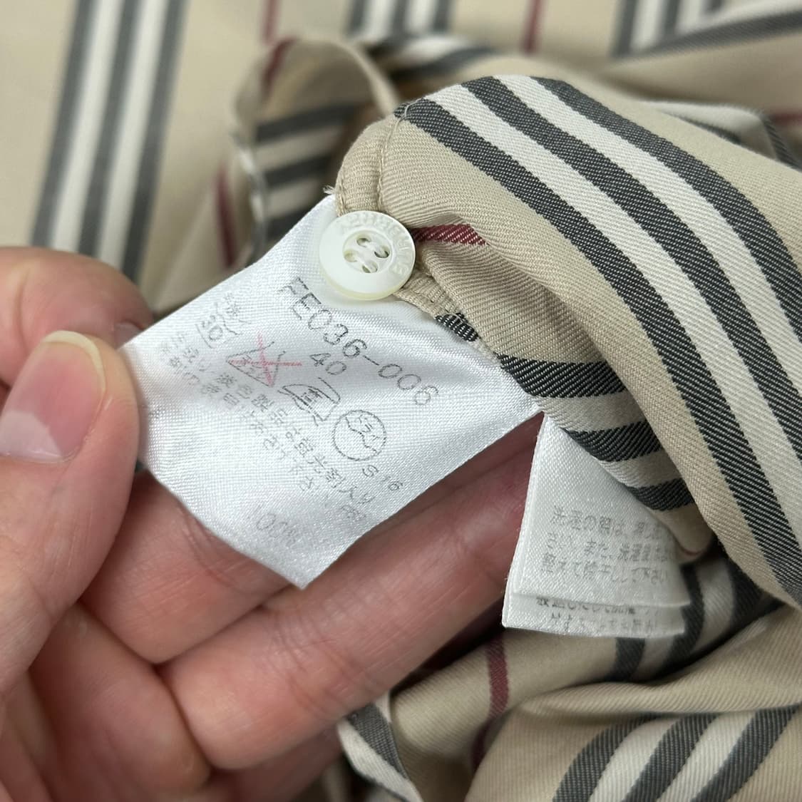 버버리 사선 스트라이프 셔츠 블라우스 상품이미지8