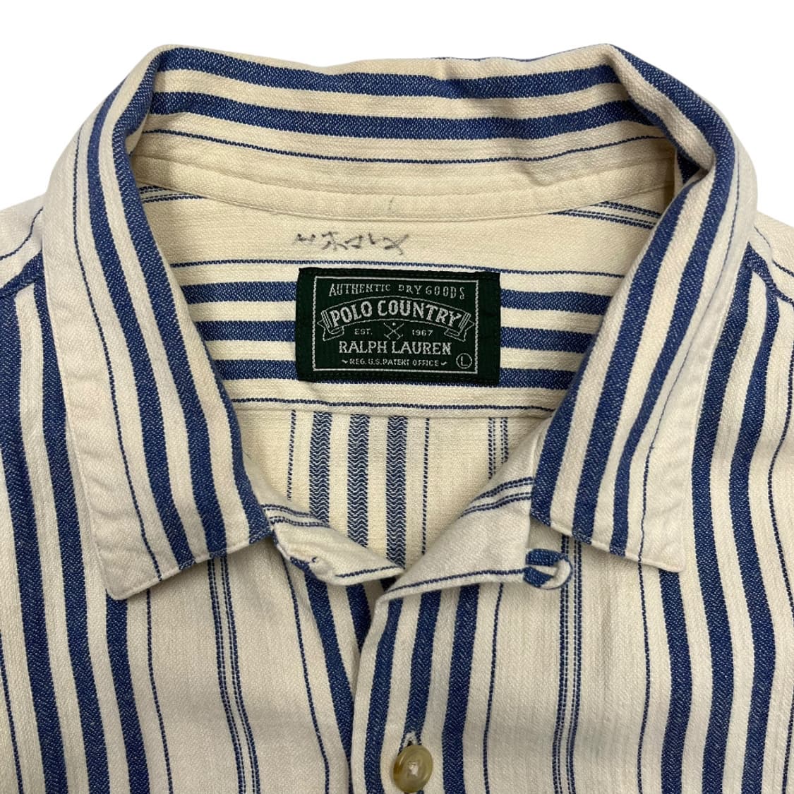 폴로 랄프로렌 컨츄리 베이비블루 단가라 셔츠 L 상품이미지4