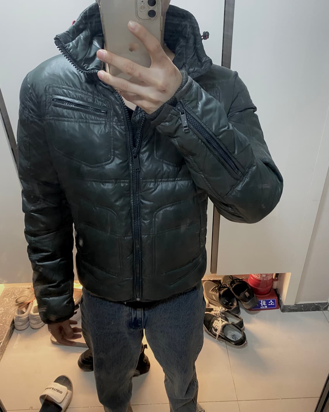 디젤 바이커 패딩자켓 상품이미지5