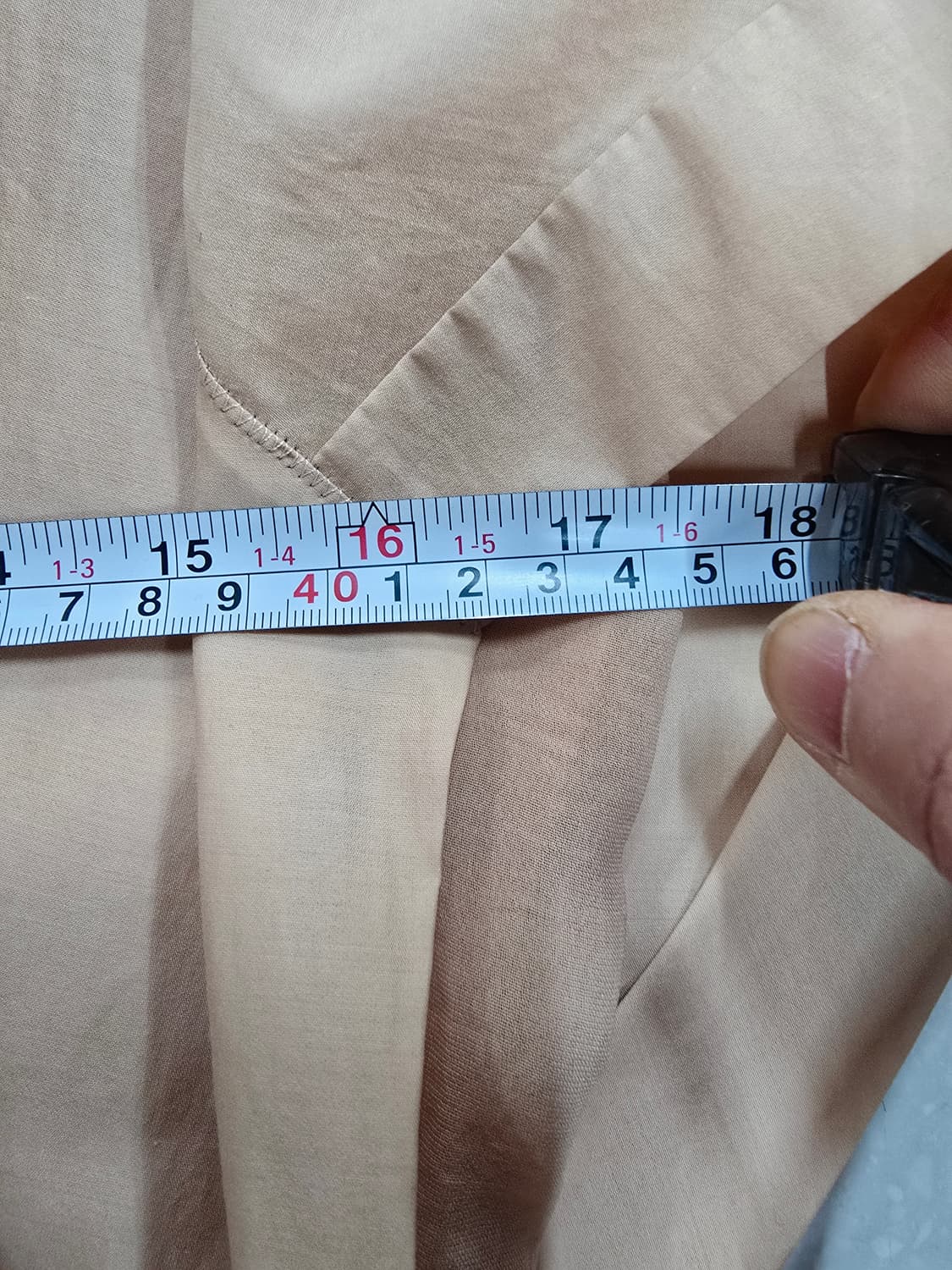 시스템 베이지색 반팔  원피스 상품이미지8