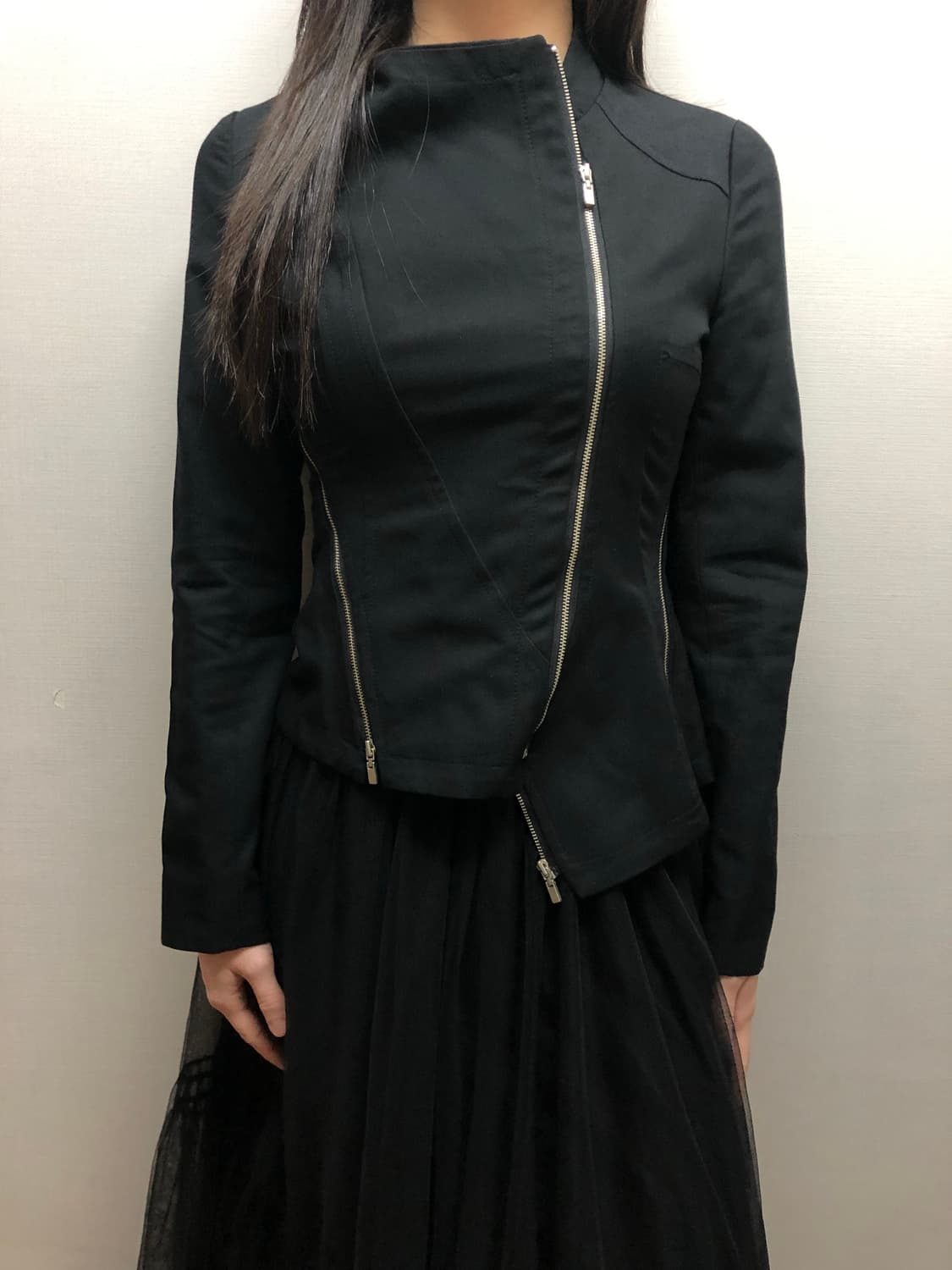 빈티지 블랙 펑크 디테일 자켓 상품이미지7