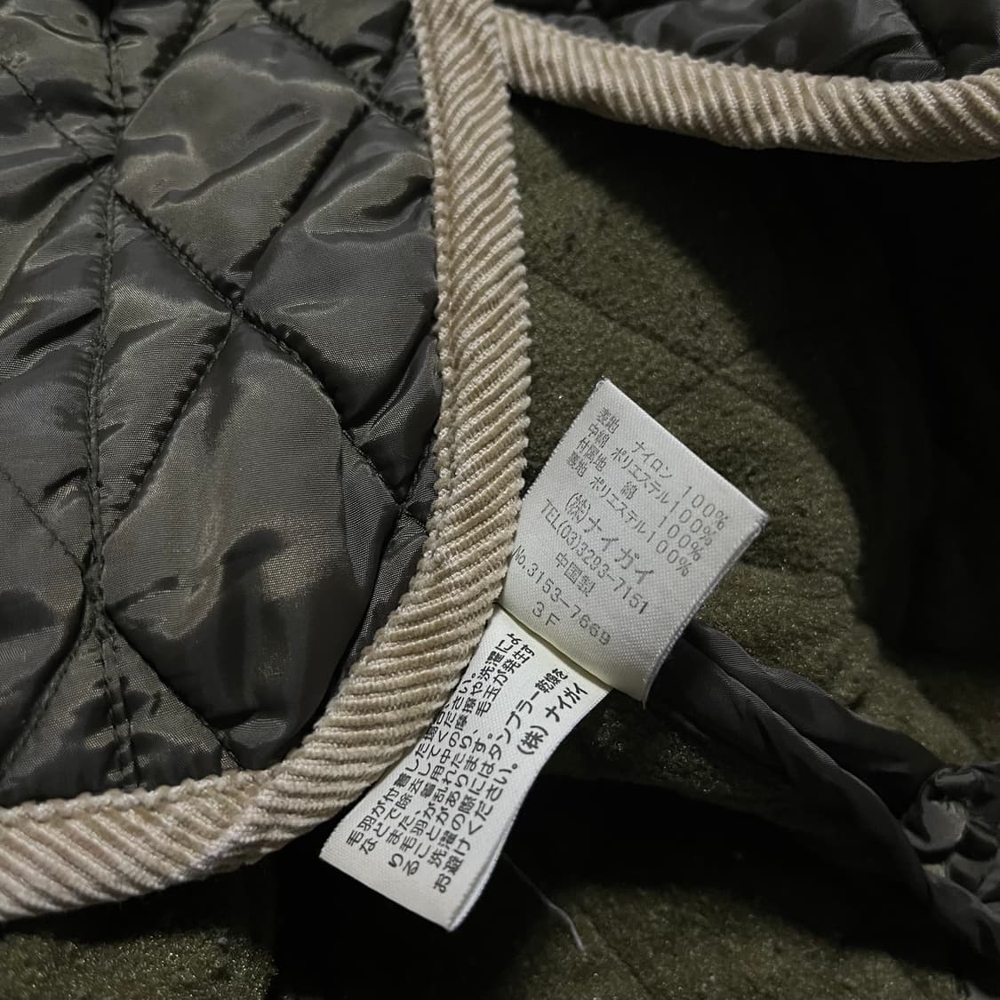 폴로 퀼팅 자켓 우먼즈 카키 상품이미지5