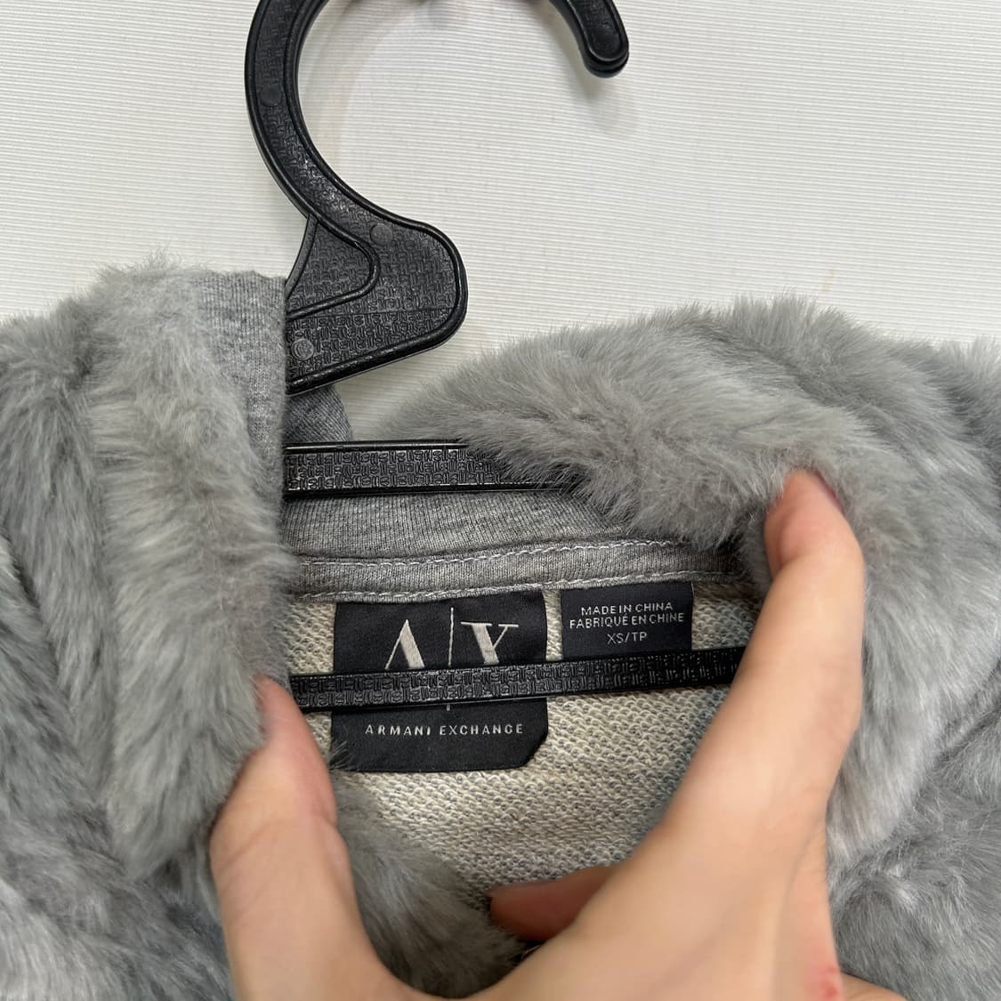 아르마니 익스체인지 여성 퍼 후드 집업 XS 상품이미지2