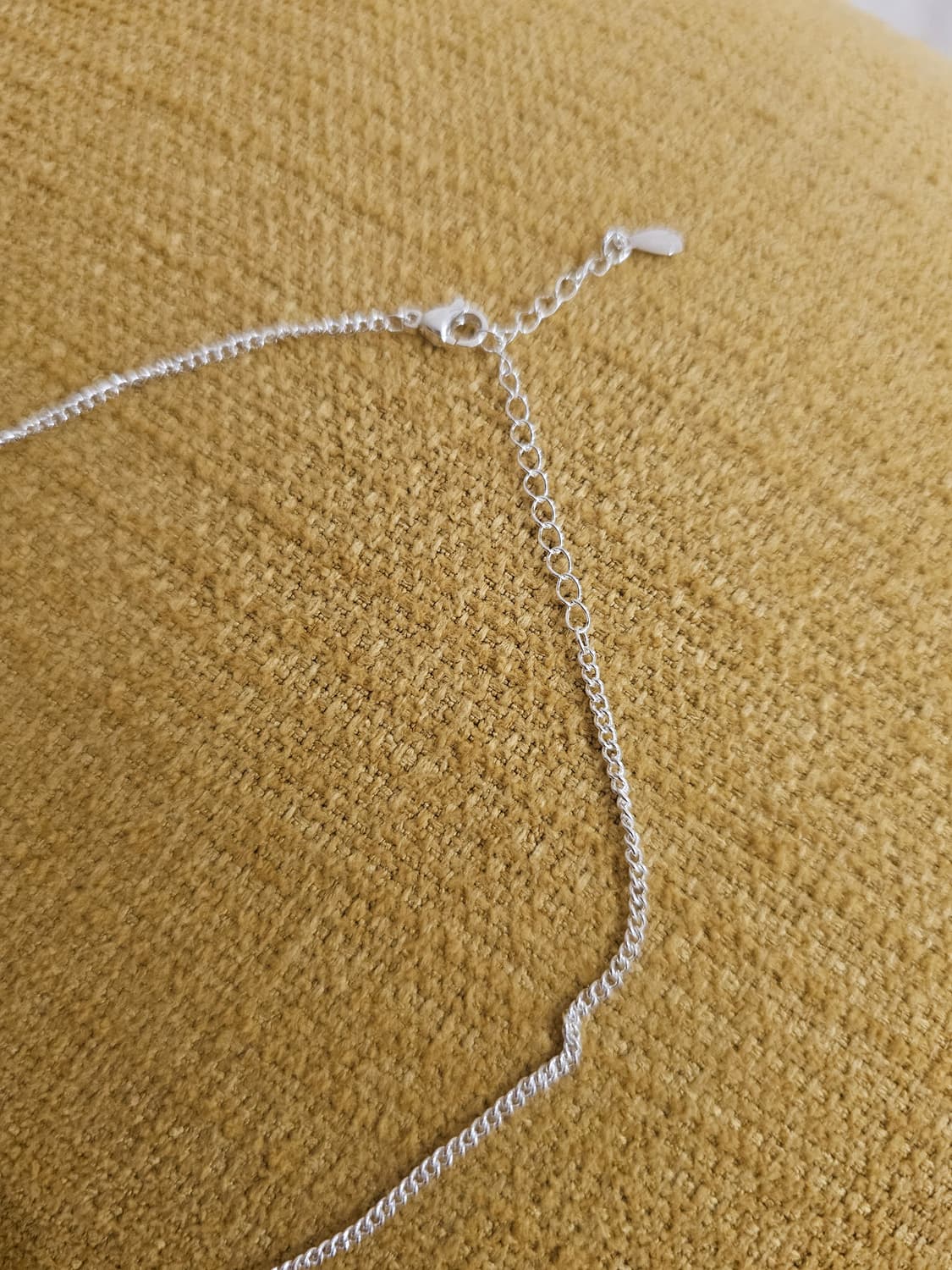 물결 실버 위에 진주 한 알 — 얼굴 빛 살아나는 예쁨 미친 목걸이 상품이미지3