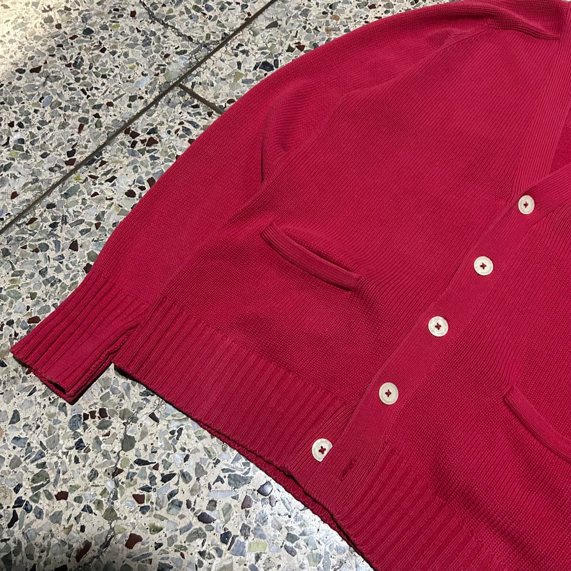 폴로(POLO RalphLauren)레드 코튼 니트 가디건 상품이미지3