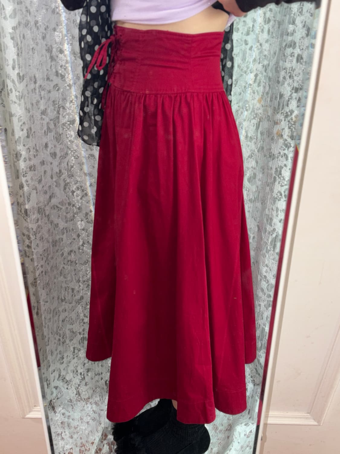 레드 아일렛 스커트 상품이미지4