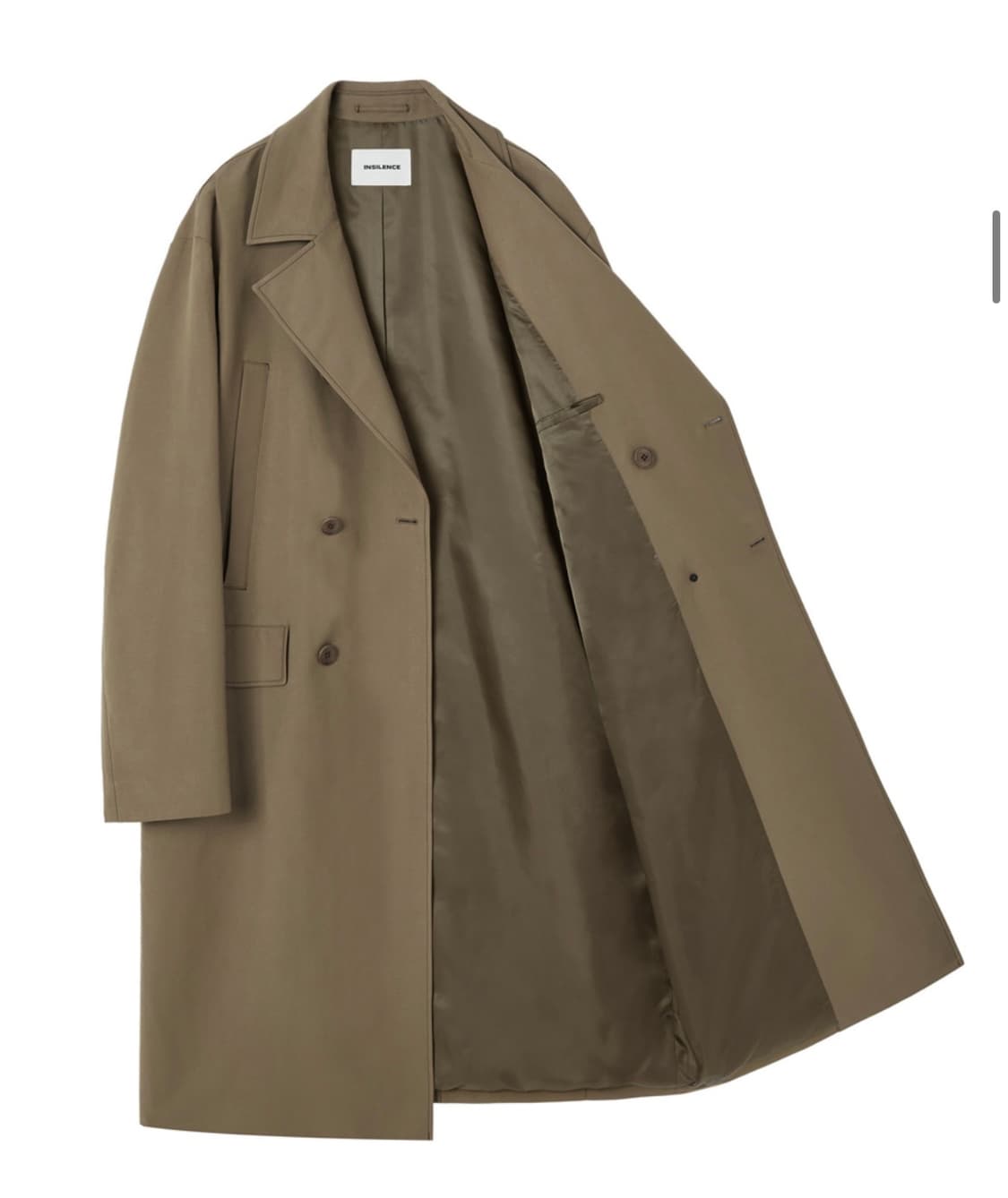 인사일런스 코튼 더블 코트 SAND BROWN 상품이미지2