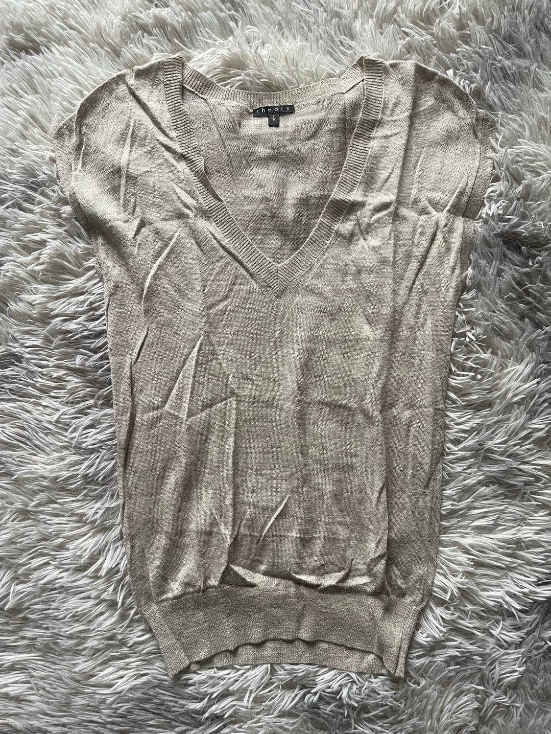 Theory 띠어리 V넥 니트티 베스트 상품이미지1