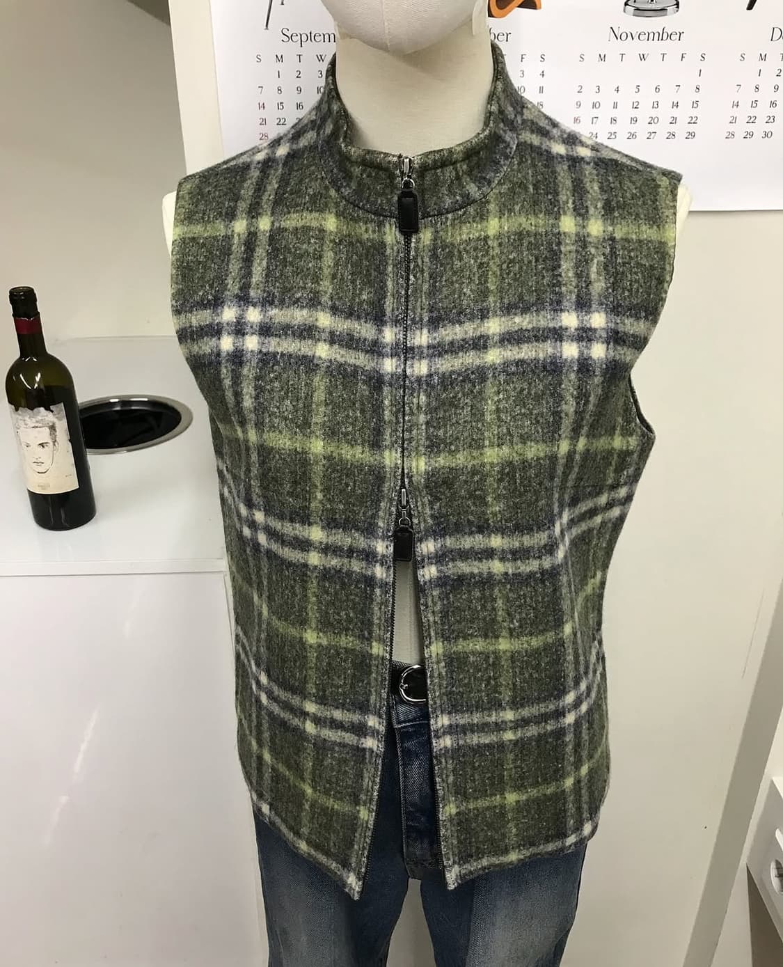 버버리 울 체크 베스트 자켓 상품이미지8