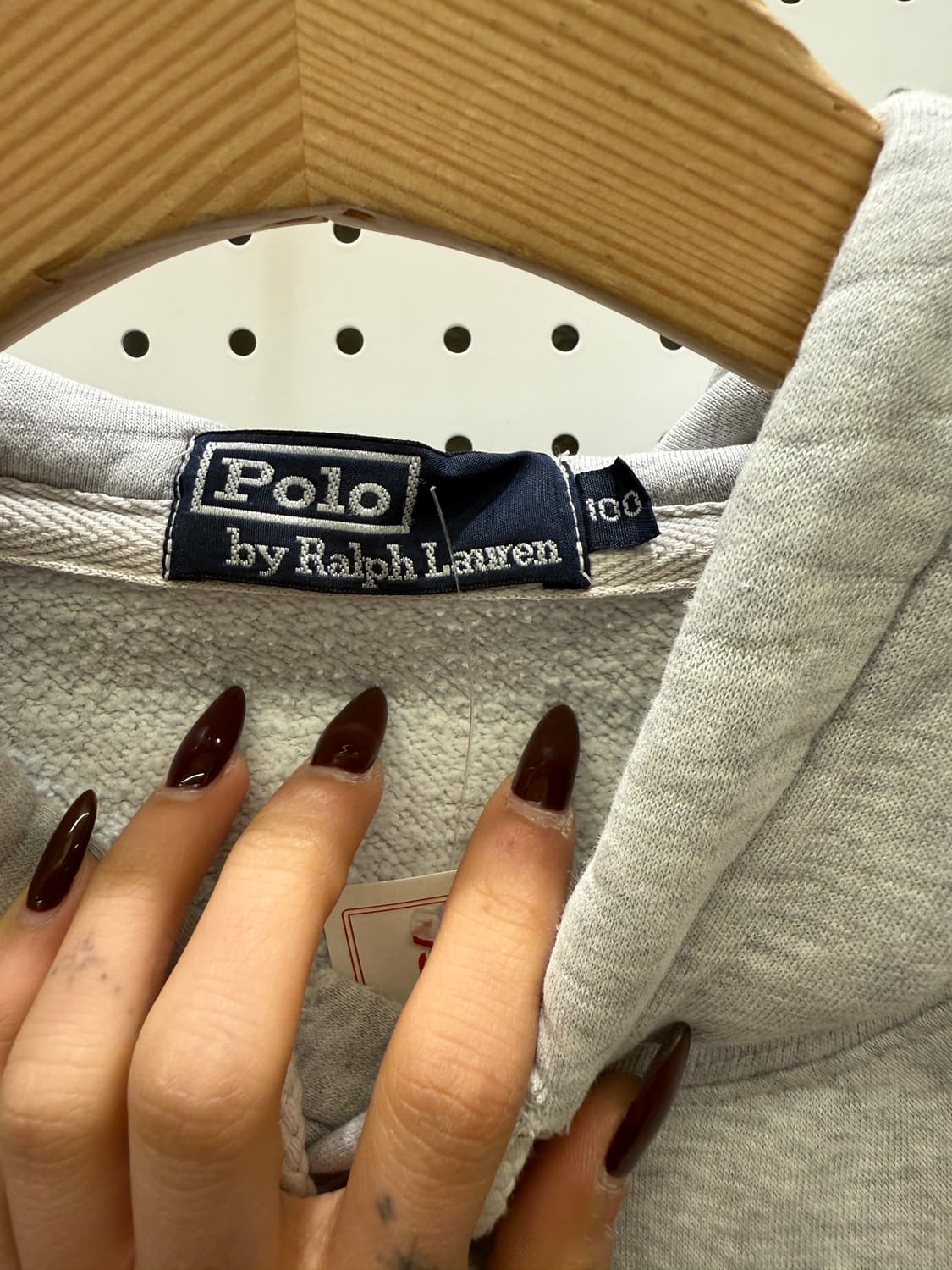 폴로랄프로렌 포니 자수 그레이 후드티 U1386 상품이미지5