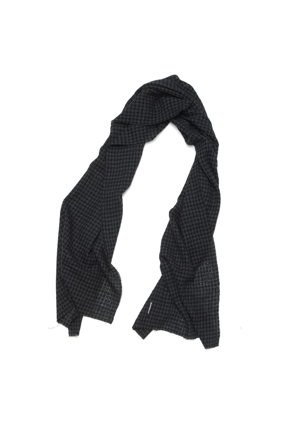 해칭룸 houndstooth check wool muffler black 상품이미지2