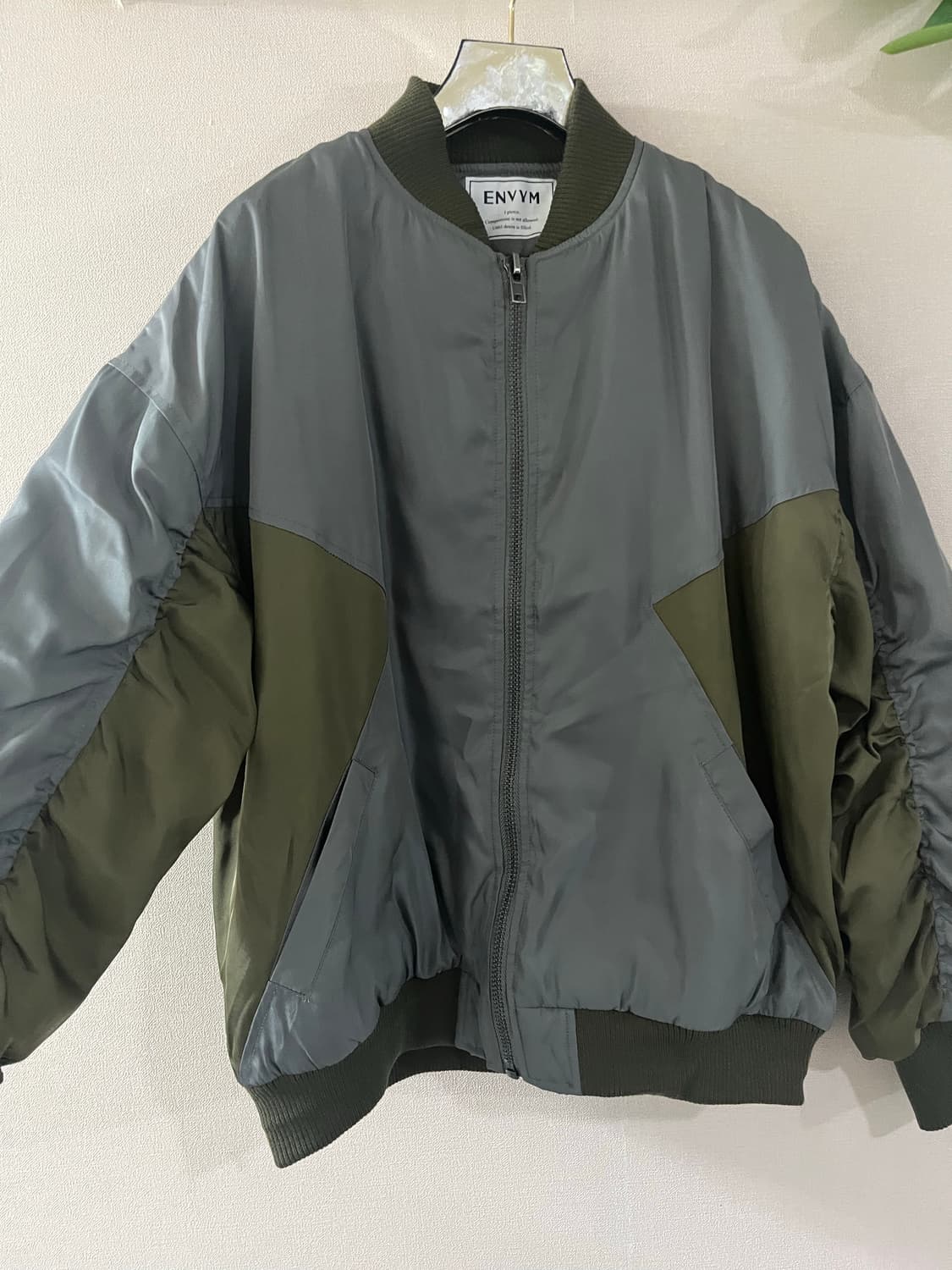 ENVYM  카키배색집업점퍼 상품이미지7