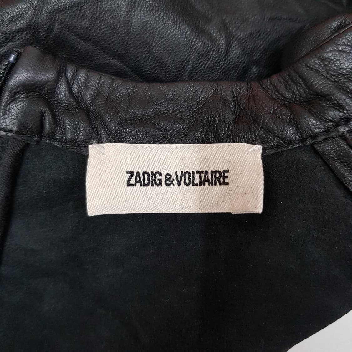 쟈딕앤볼테르 램스킨 셔링 반팔 원피스 S사이즈 상품이미지8