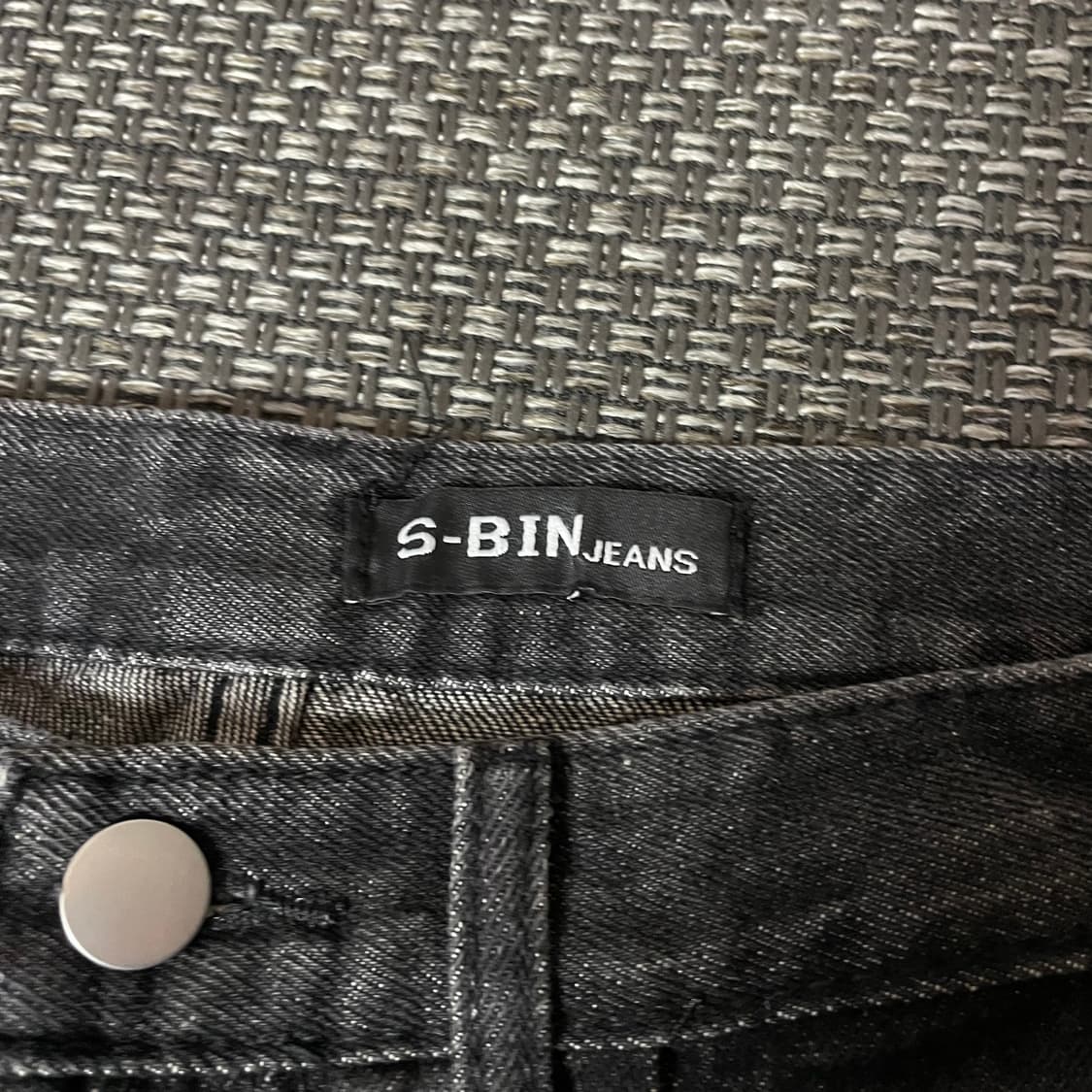 (28)  S-BIN 진스 흑청 핀턱 데님 팬츠 M 상품이미지3