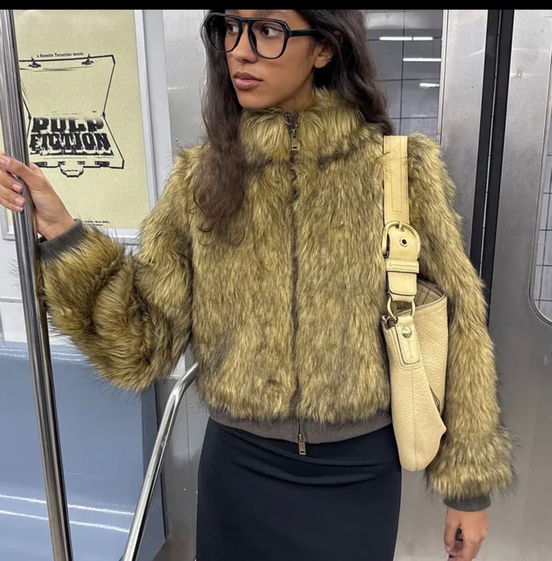 블랙업(MADE) 라뷰 투톤퍼 하이넥 점퍼 브라운 상품이미지2