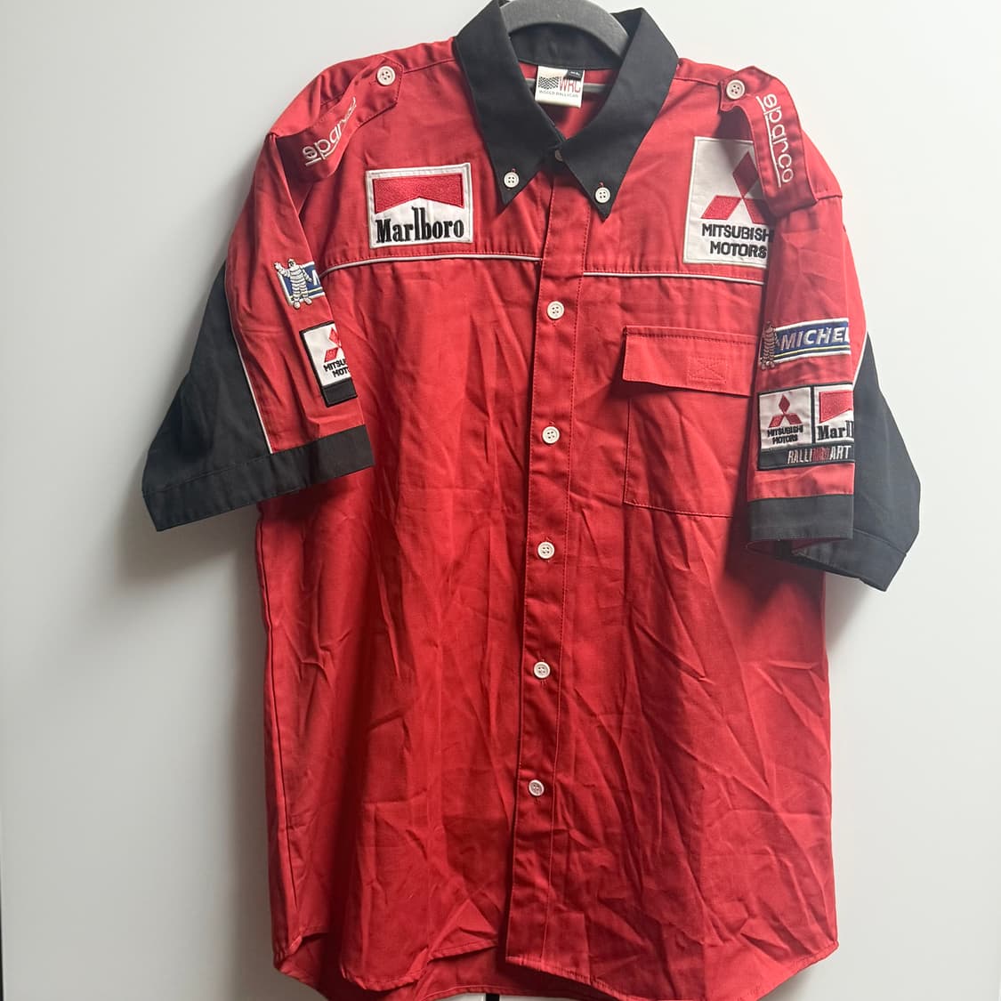 WRC Marlboro 말보로 미쓰비시 레이싱 하프 셔츠 XL 상품이미지1