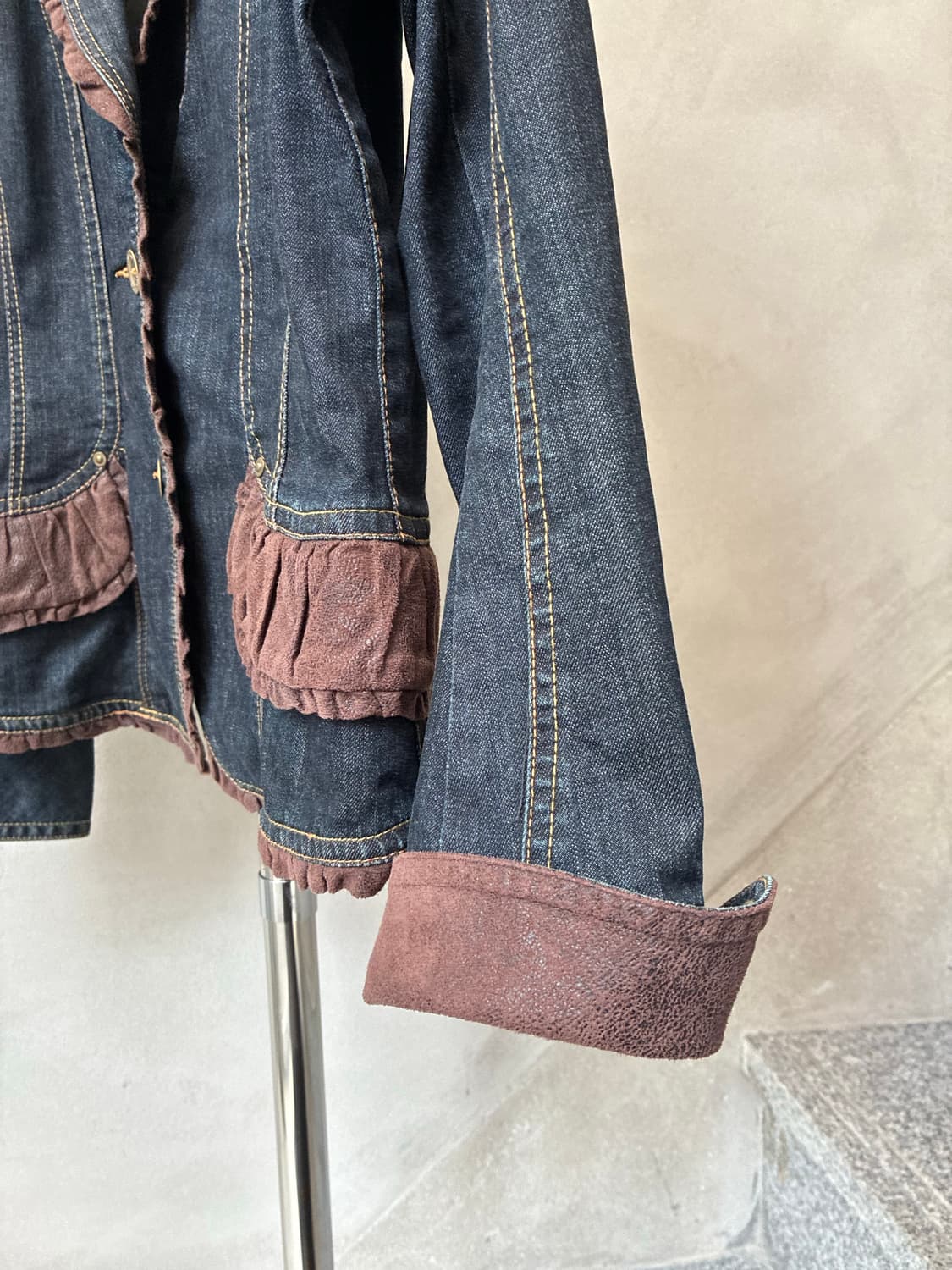 히로코 코시노 프릴 데님 자켓 상품이미지3