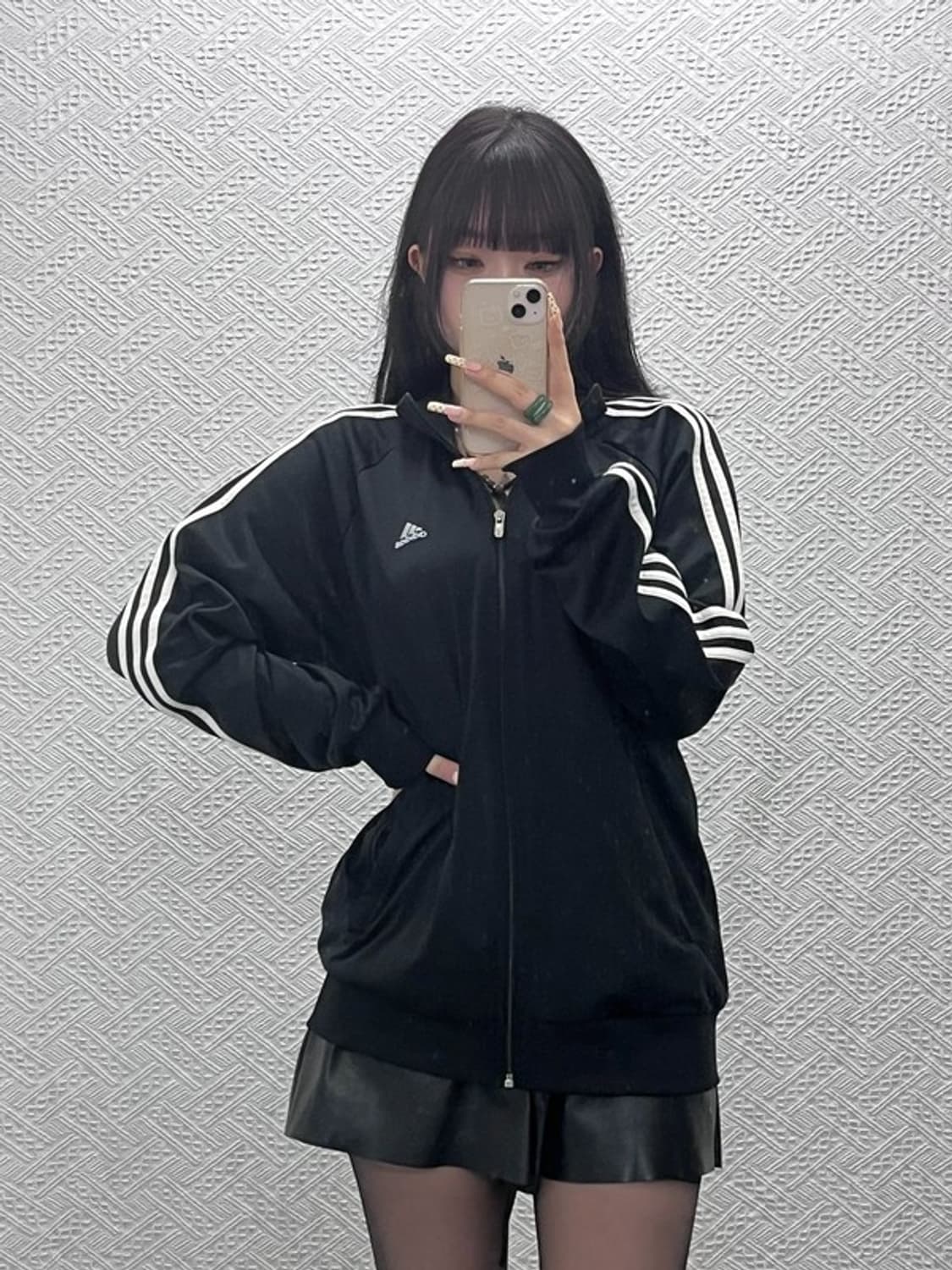 아디다스 올드스쿨 레트로 스포티 검흰 져지 집업 100 C10022 상품이미지1