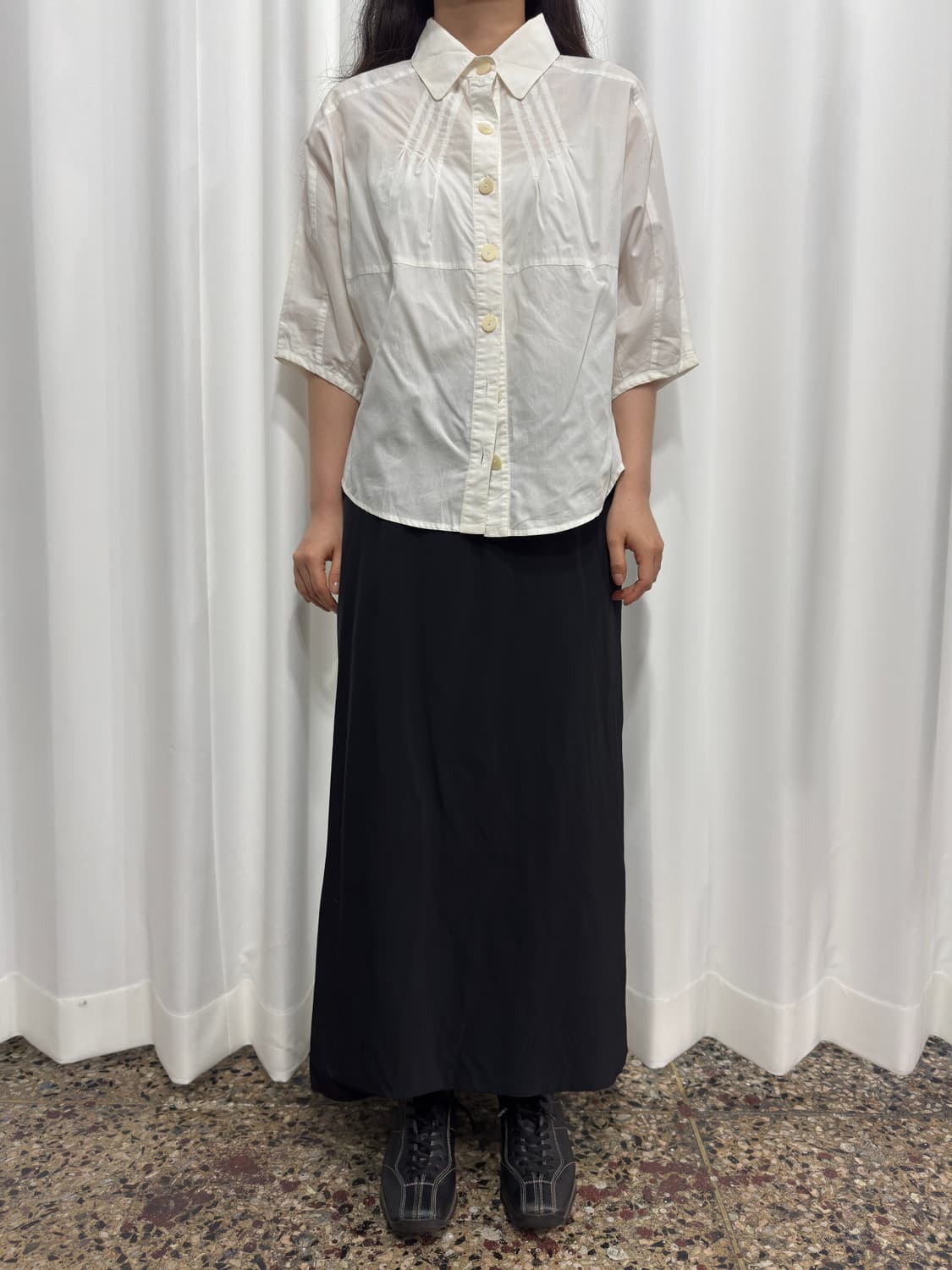 respighi pintuck shirt 상품이미지3