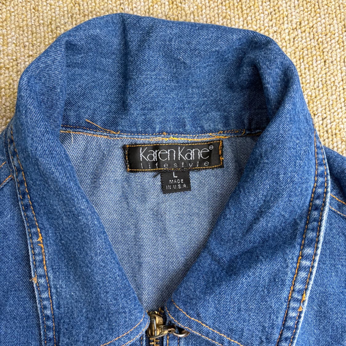 Karen Kane 데님 블루종 자켓(L) 상품이미지3