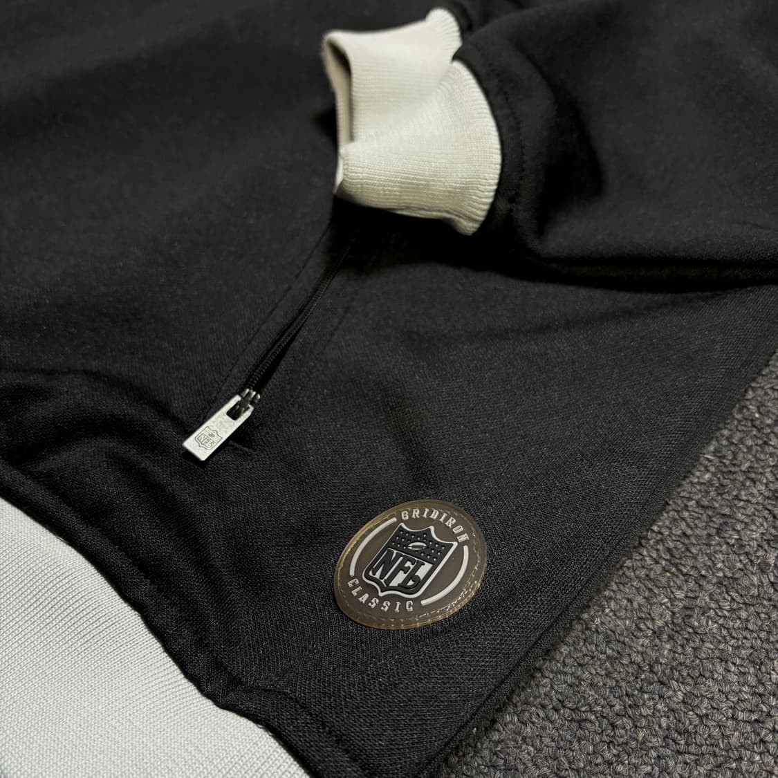 리복 레이더스 60주년 한정판 오버핏 트랙탑 빅로고 져지 2XL 상품이미지5