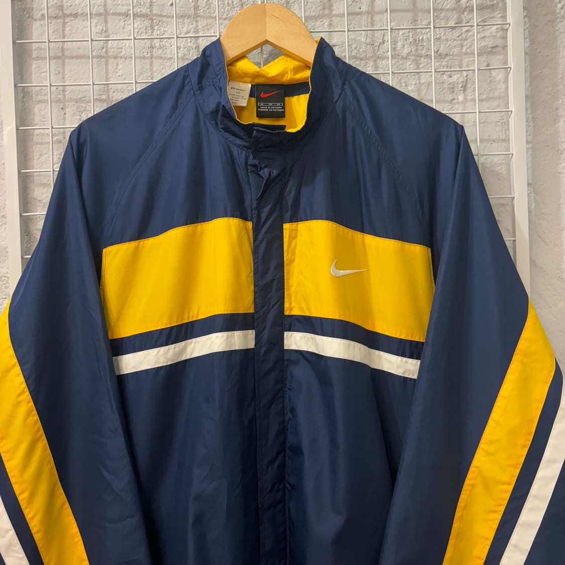 90s 나이키 올드스쿨 네이비 나일론 코치자켓 XL 상품이미지3
