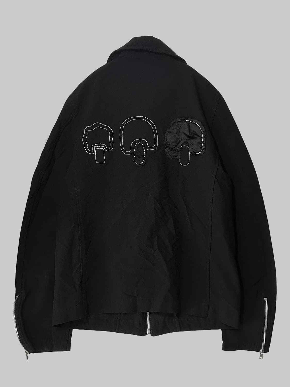 꼼데가르송 블랙 축융 폴리 패치 자켓 상품이미지3