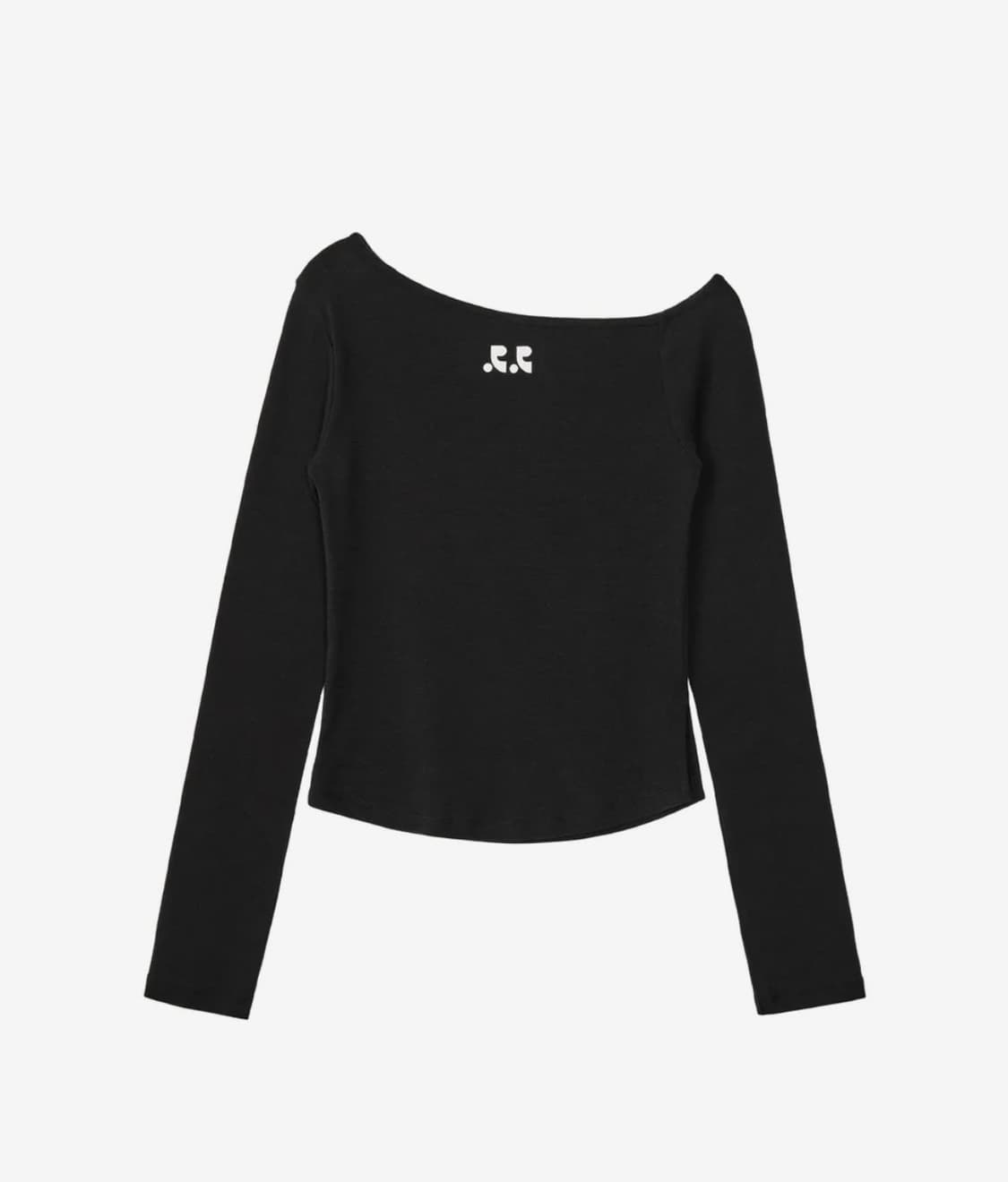 RR ONE SHOULDER LONG SLEEVE TOP - BLACK 상품이미지1