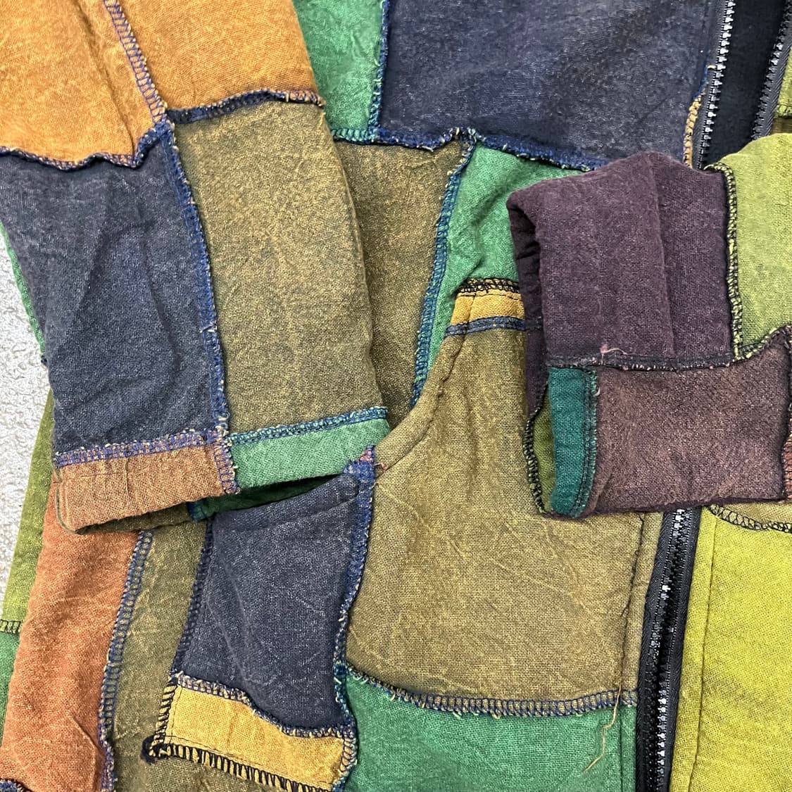 빈티지 패치워크 후드집업 (105) 상품이미지2