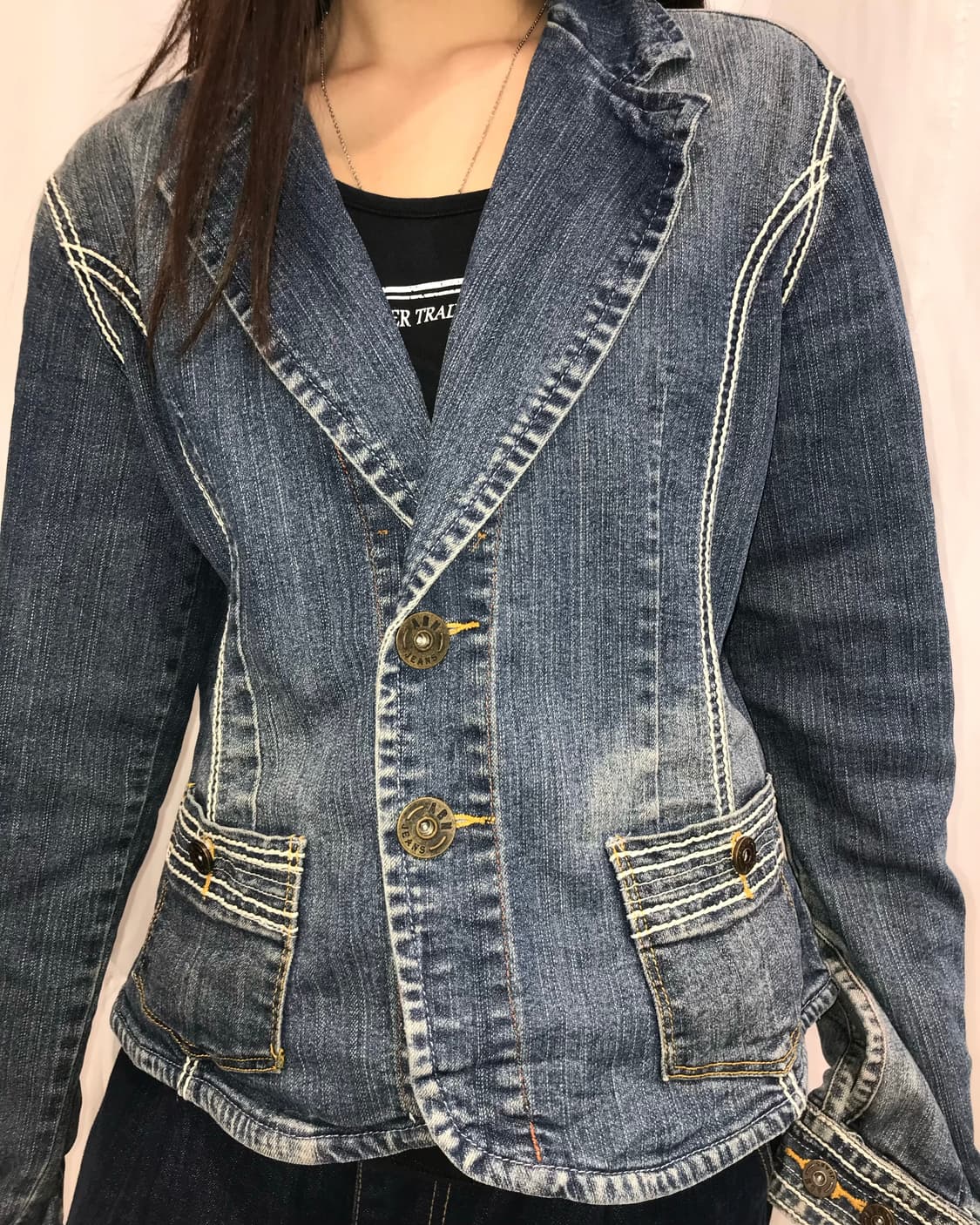 스티치 데님 자켓  상품이미지8