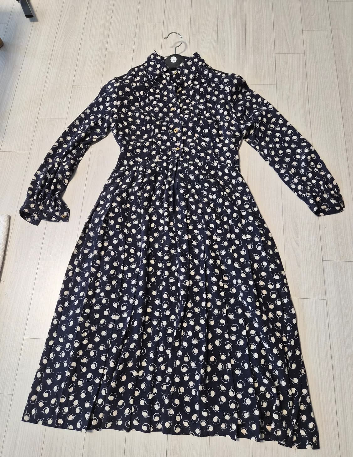 [빈티지/고급] 벨 카리브(Belle Carib) 패턴 롱 원피스 (상태 상품이미지2