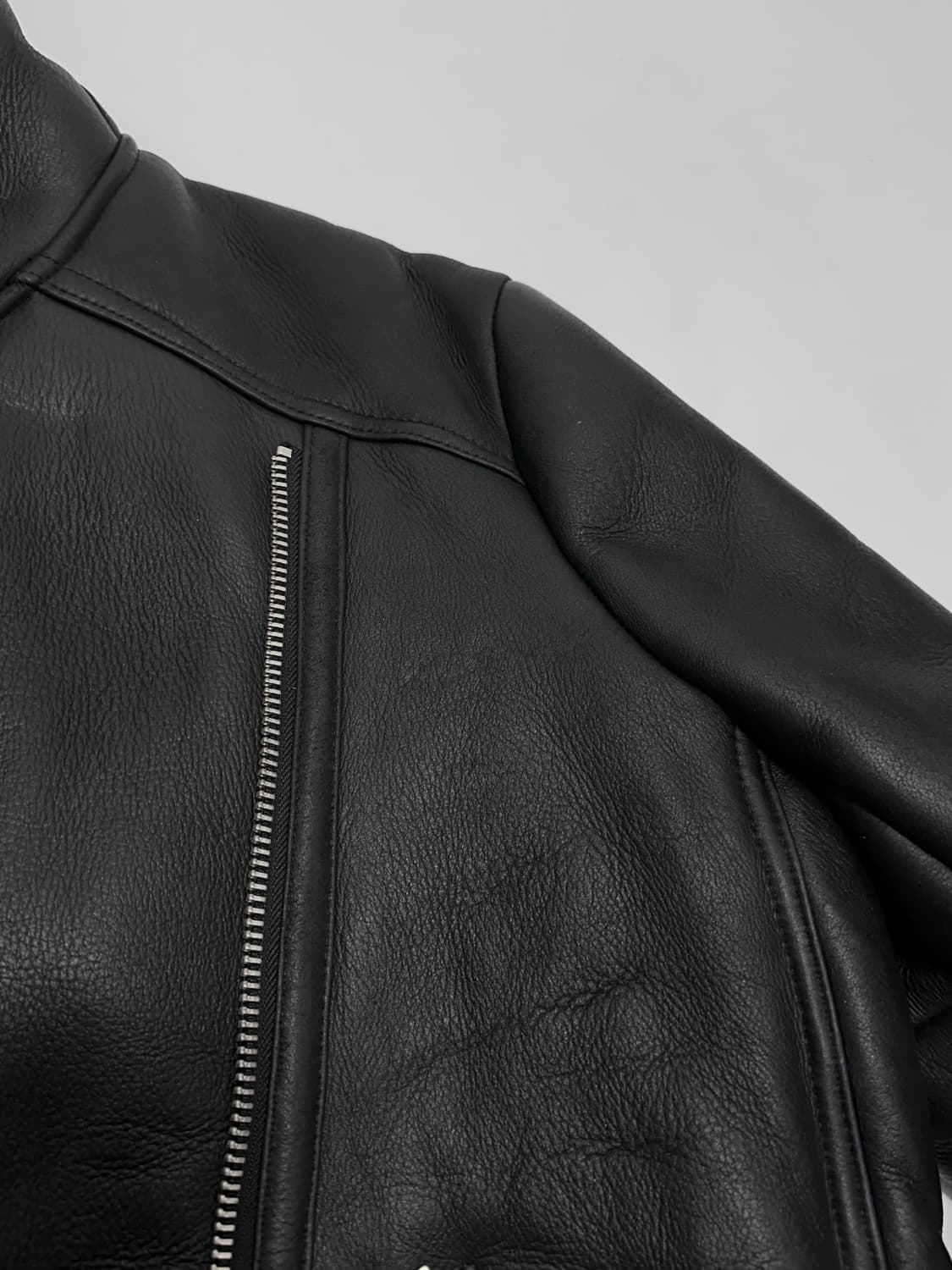 양털 시어링 가죽 무스탕 자켓 상품이미지5