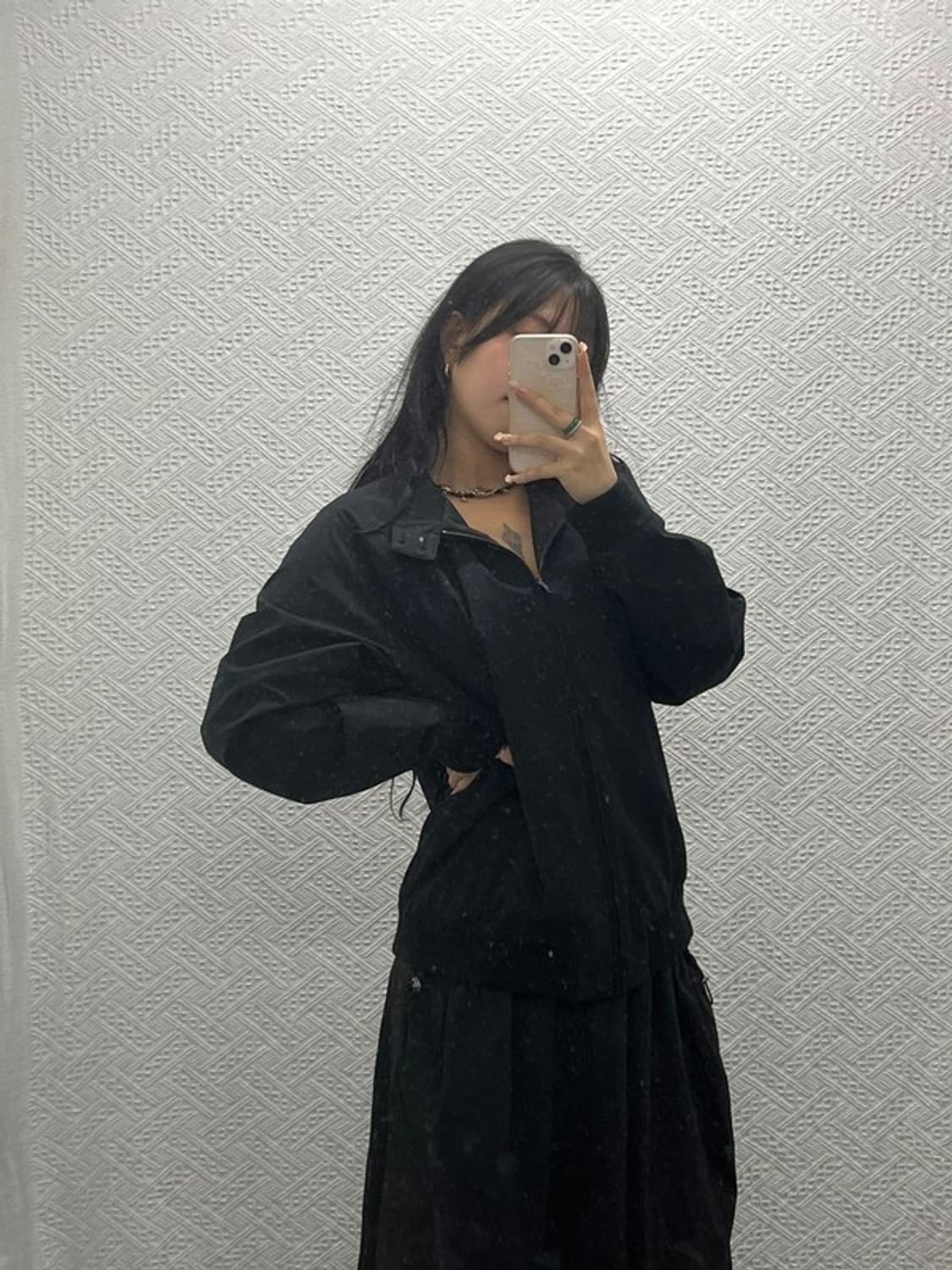 유니클로 캐주얼 안감 배색 블루종 자켓 XL C06458 상품이미지2