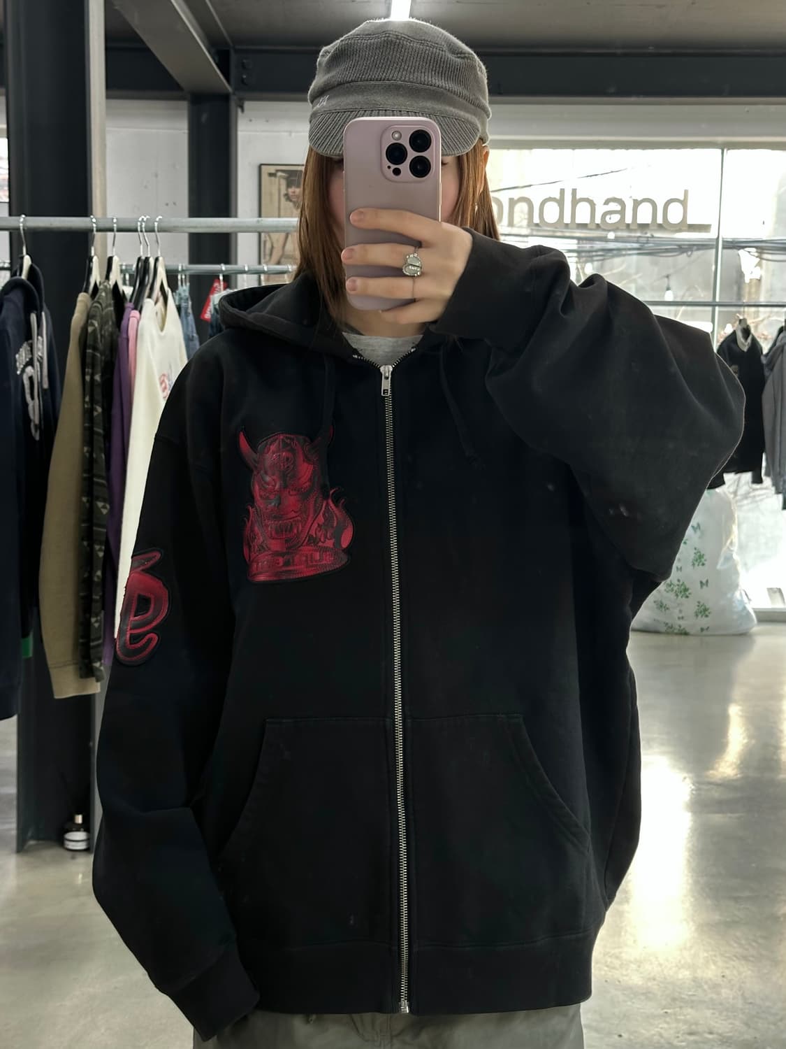 슈프림 22SS 데몬 빅로고 후드집업 상품이미지4