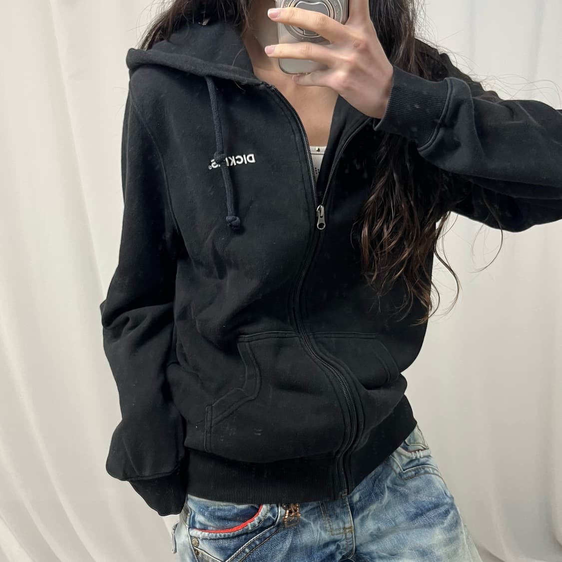 Dickies Black Hoodie Zip-up 상품이미지3