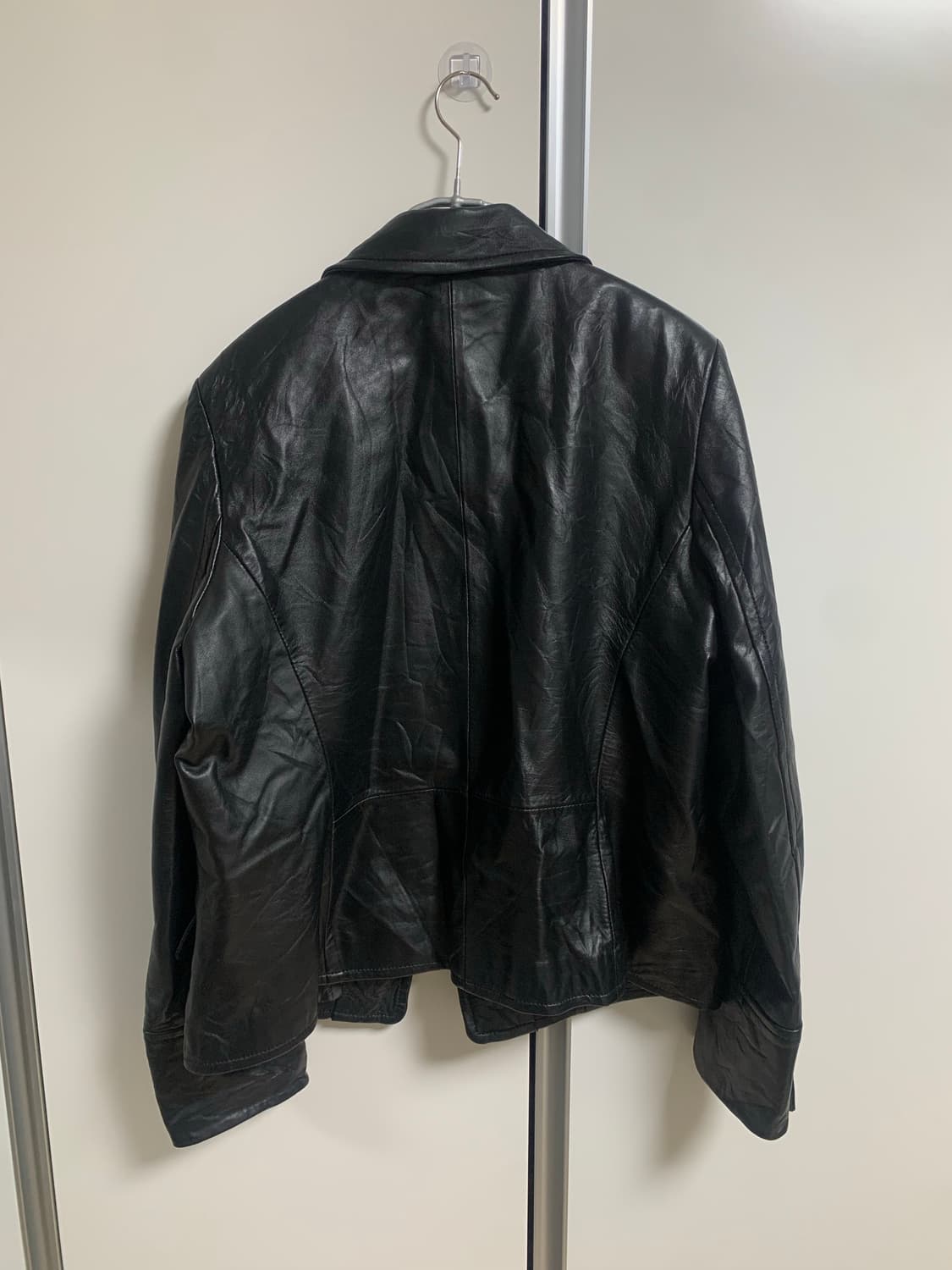 블랙 가죽 자켓 상품이미지2