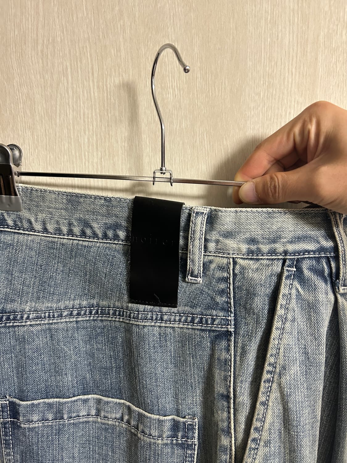 노이어 와이드 데님 팬츠 (블루) 50 상품이미지2